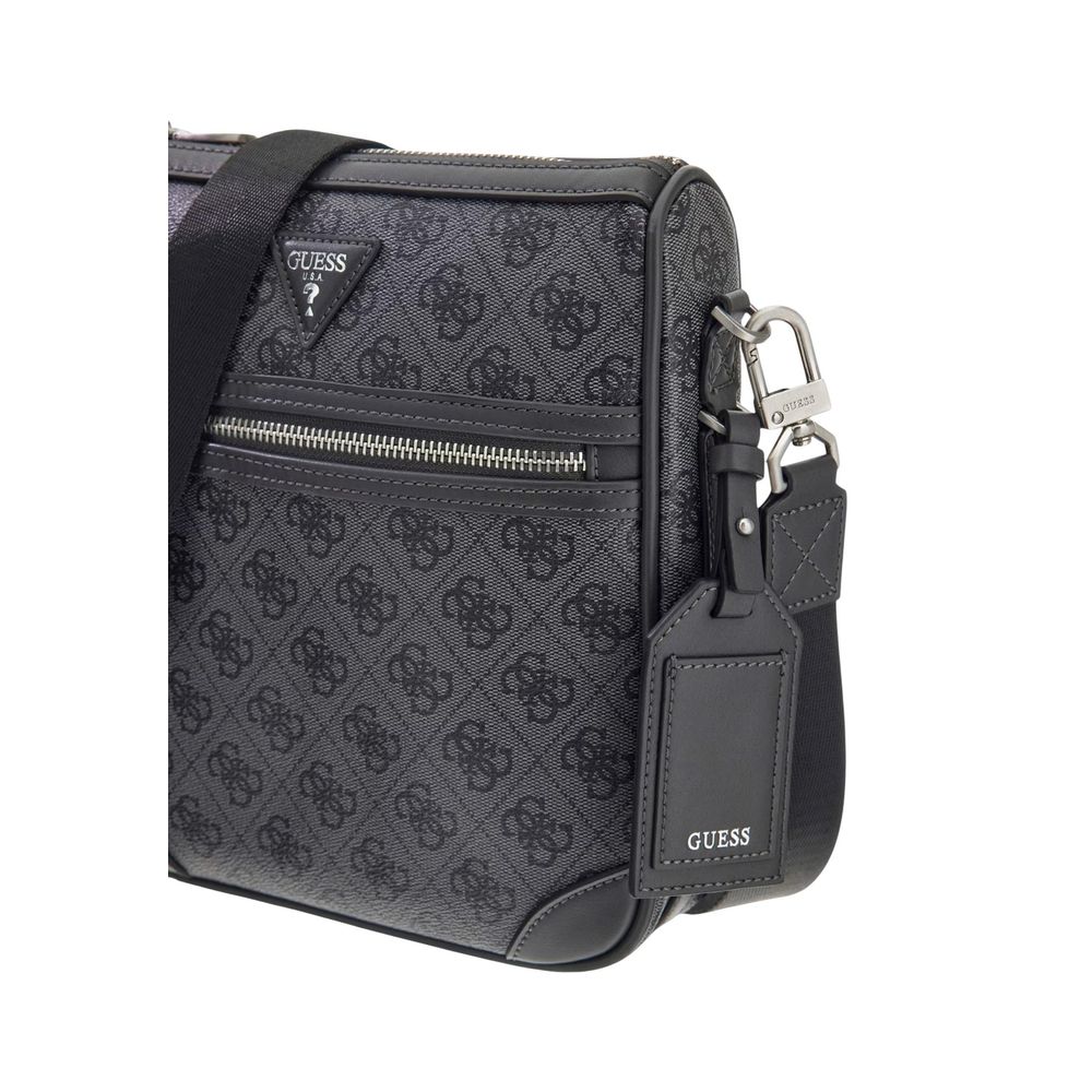 Guess Gray Polyethylene Messenger Men's Bag