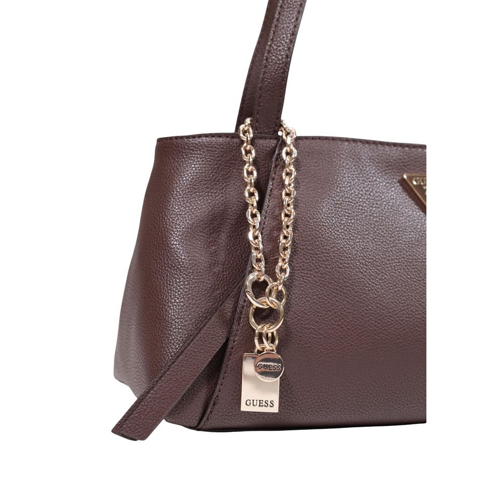 Guess Brown Polyethylene Women's Handbag