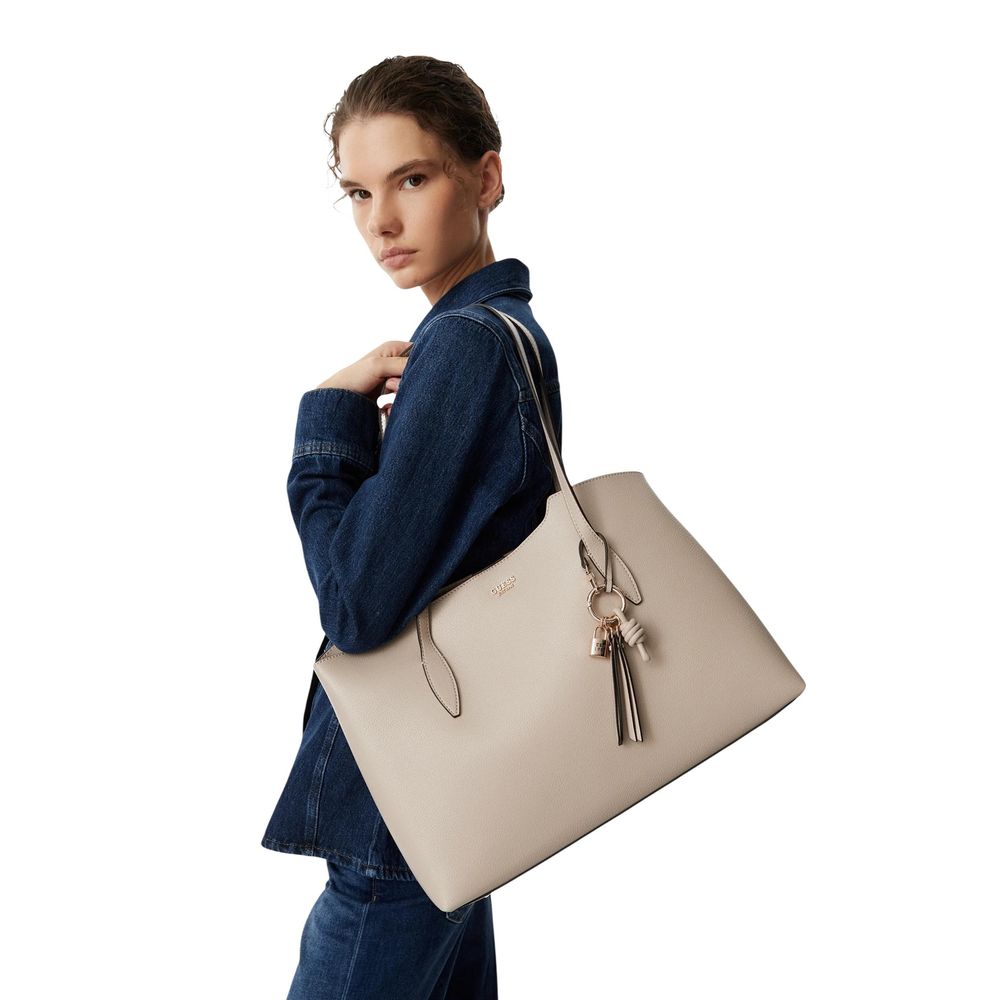 Guess Gold Polyethylene Women's Handbag