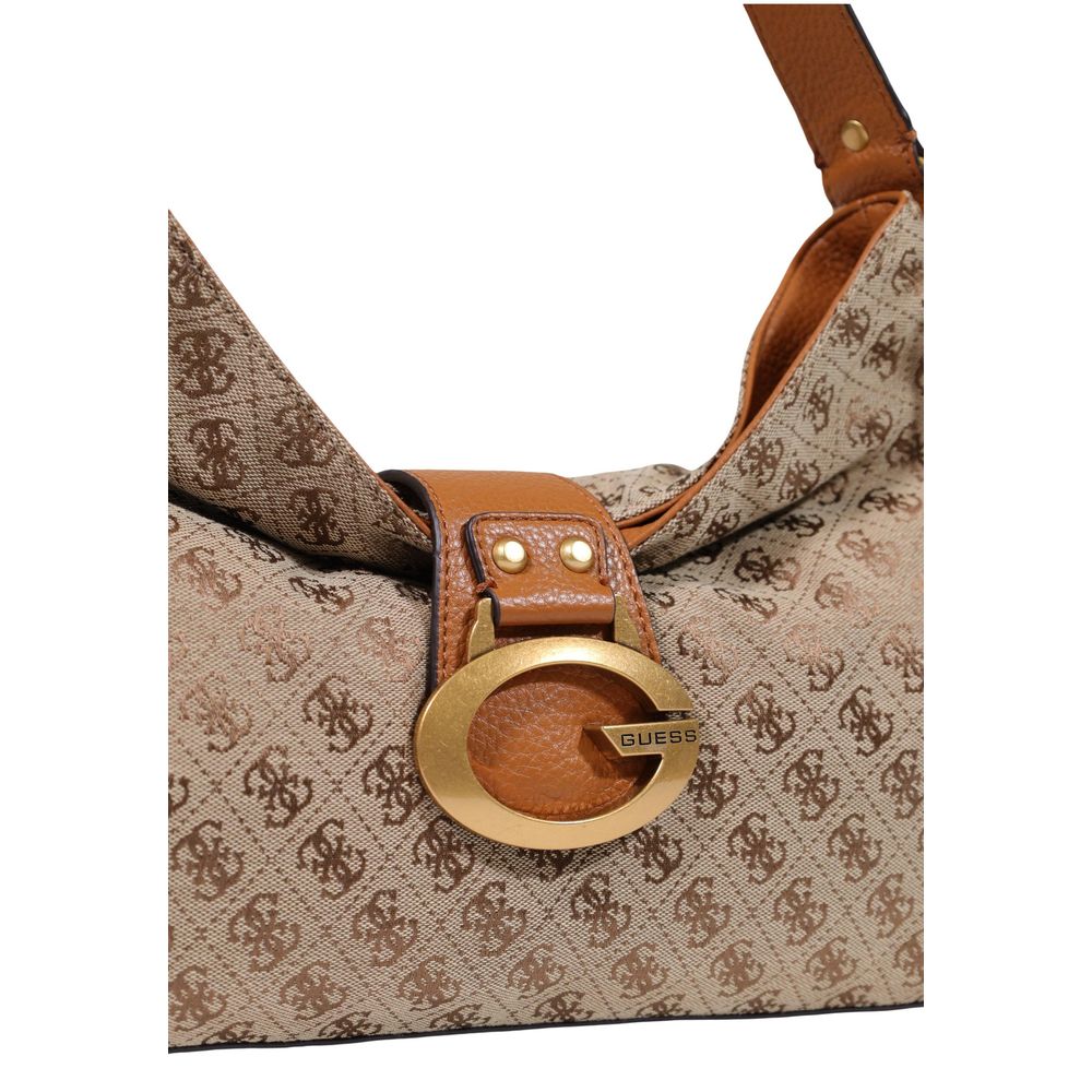 Guess Beige Polyester Women's Handbag