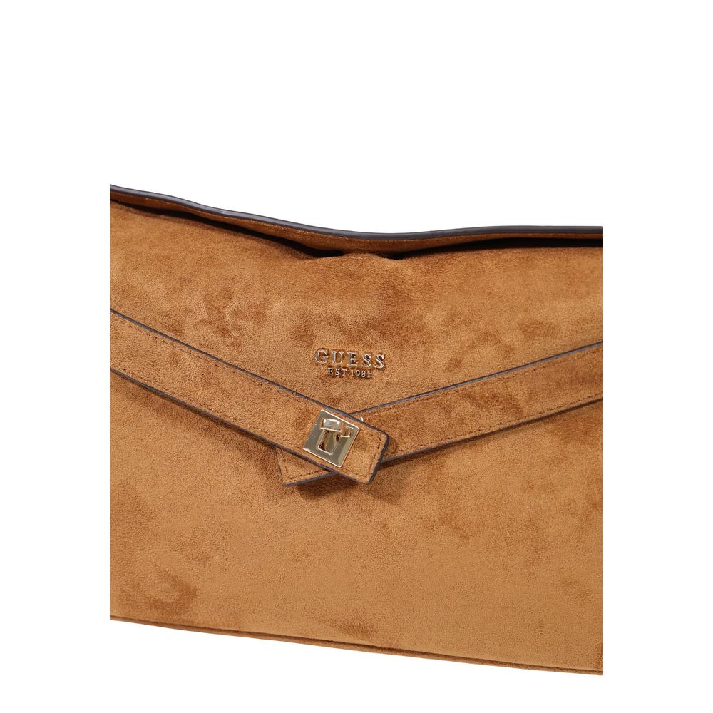 Guess Brown Polyester Women's Handbag