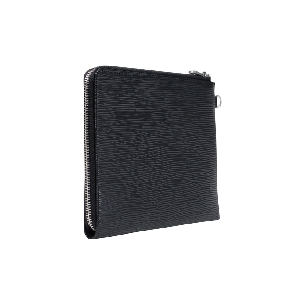 Guess Black Polyethylene Clutch Men's Bag