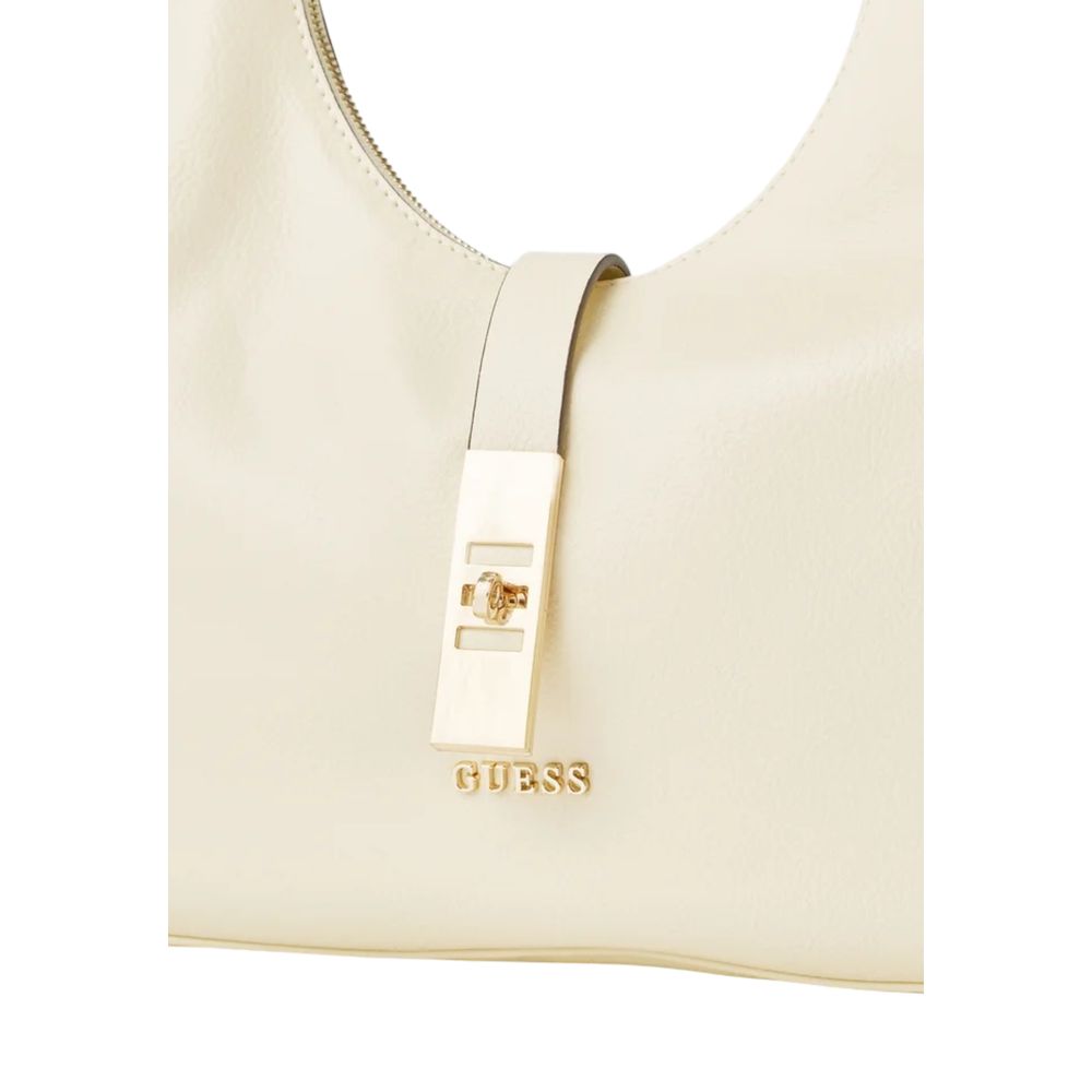 Guess Cream Polyethylene Women's Handbag