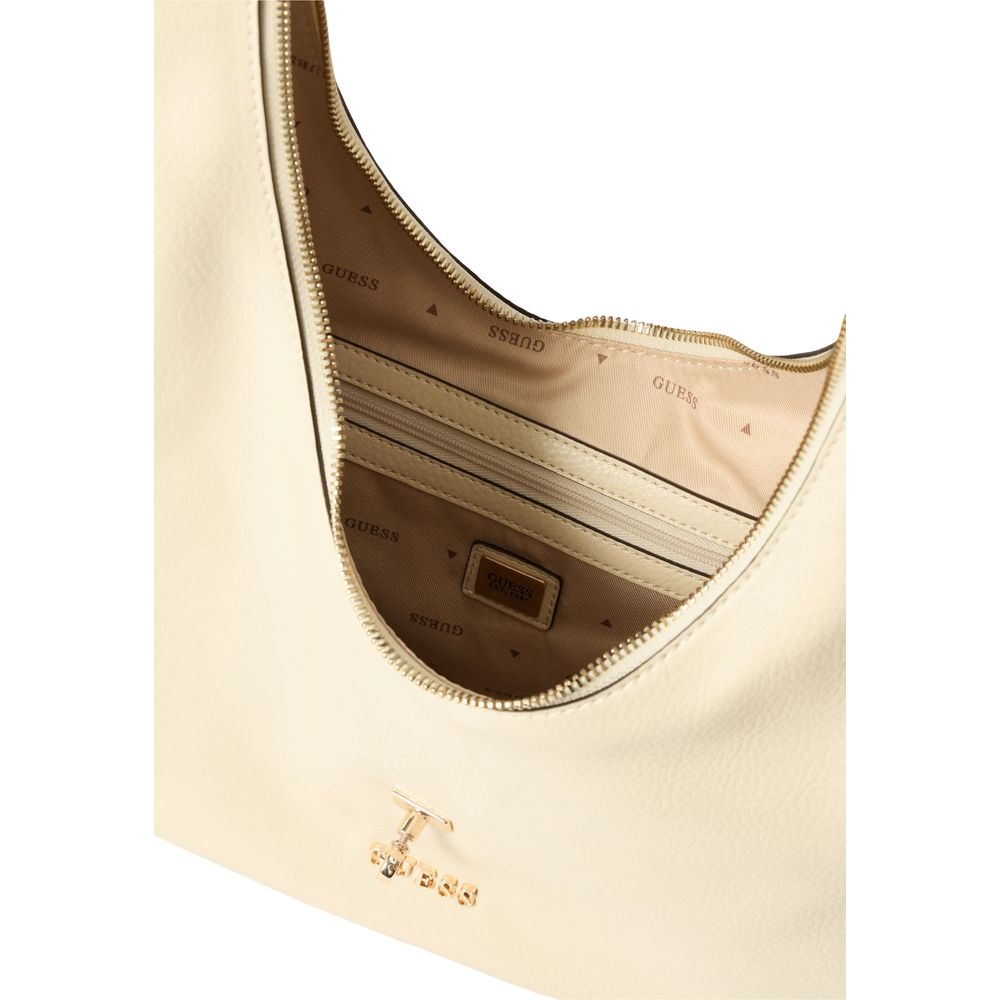 Guess Cream Polyethylene Women's Handbag