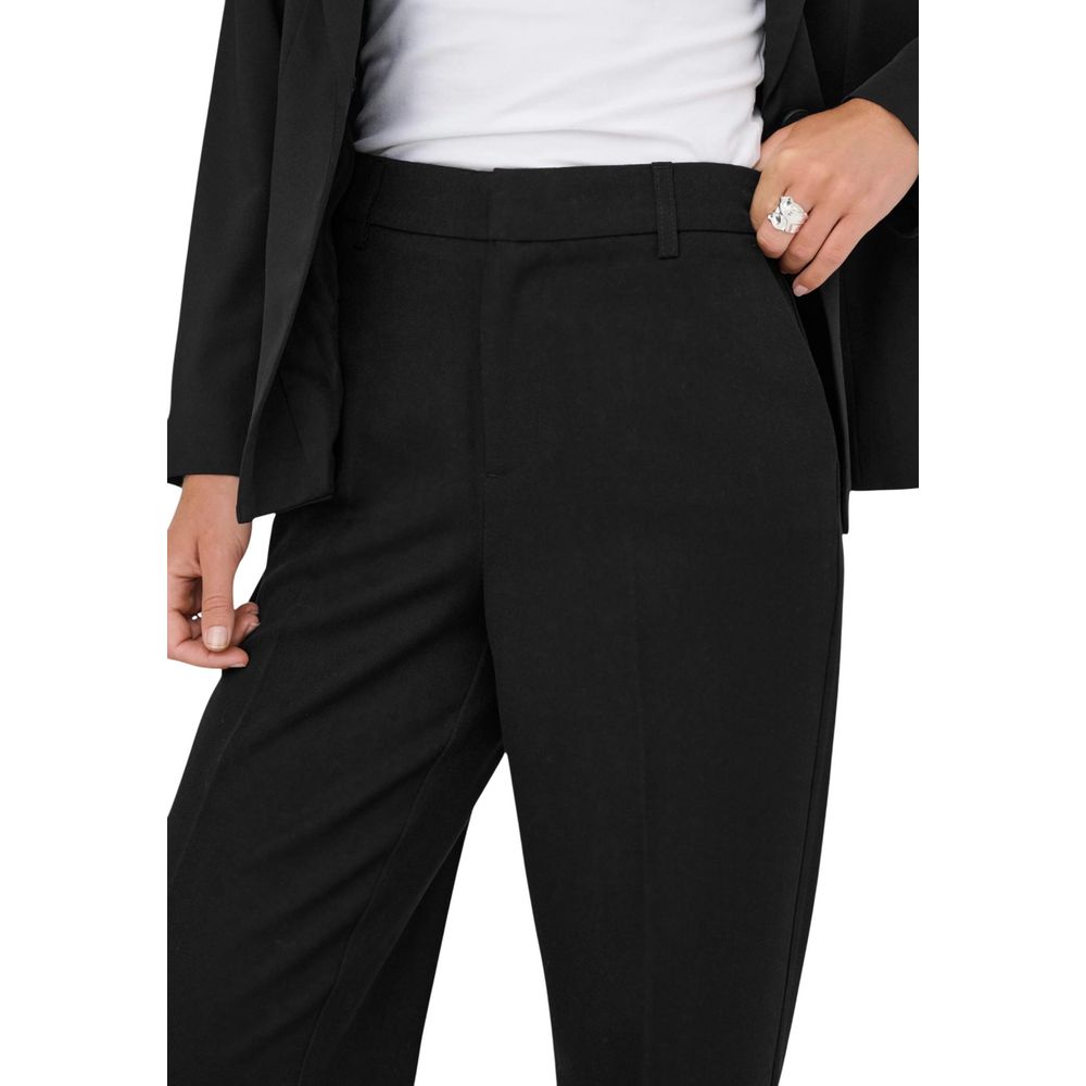 Only Black Polyester Casual Women's Pants