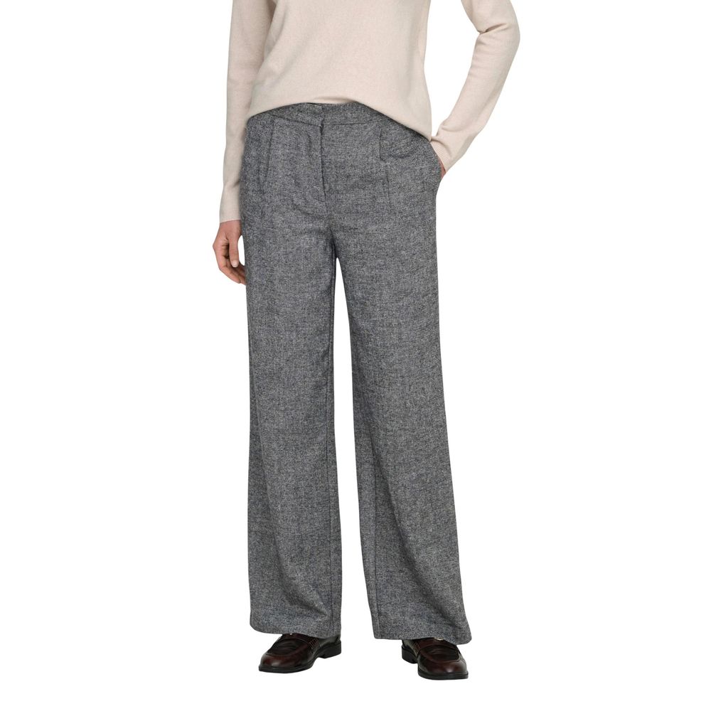 Only Gray Recycled Polyester Casual Women's Pants