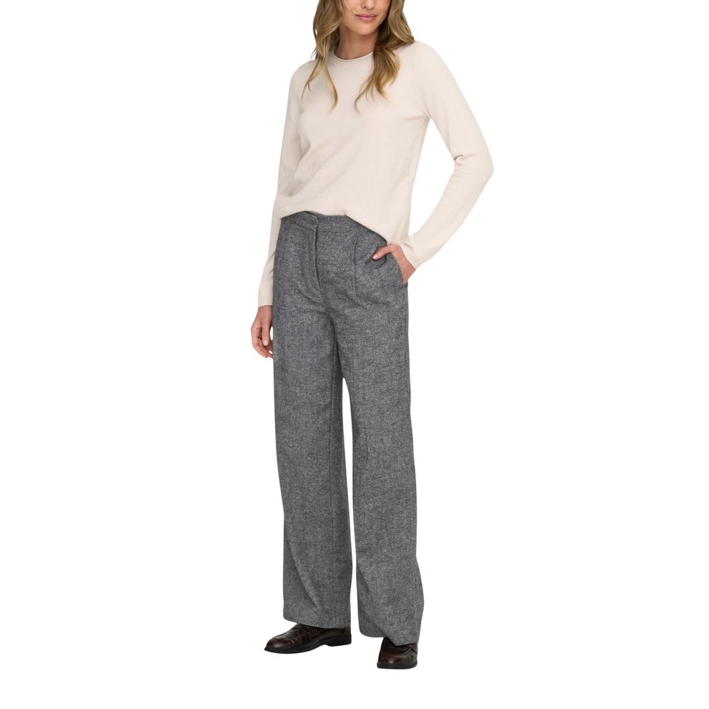 Only Gray Recycled Polyester Casual Women's Pants