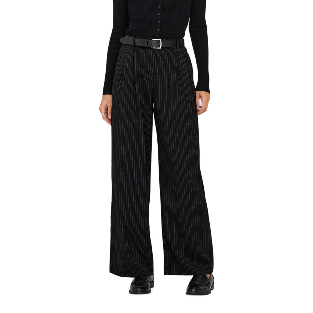 Only Black Recycled Polyester Casual Women's Pants