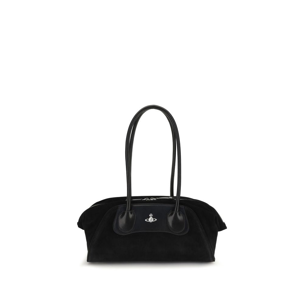 Vivienne Westwood Black Calf Leather Bos Taurus Shoulder Women's Bag