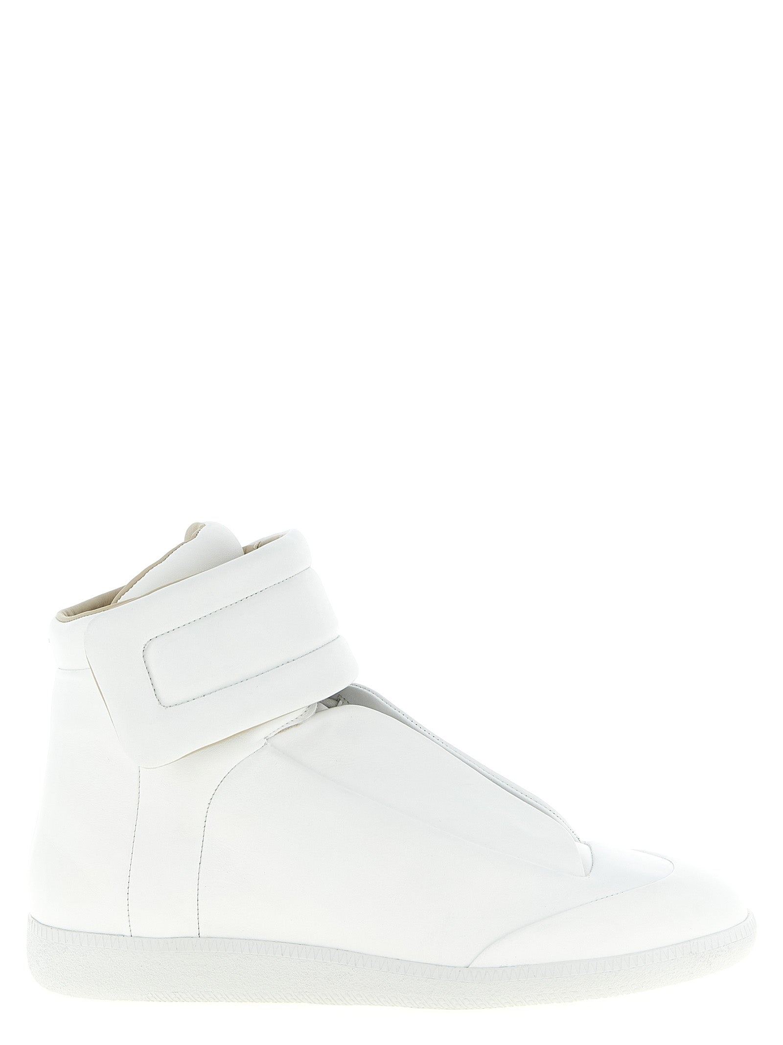 Maison Margiela White Calfskin High Top Men's Sneakers