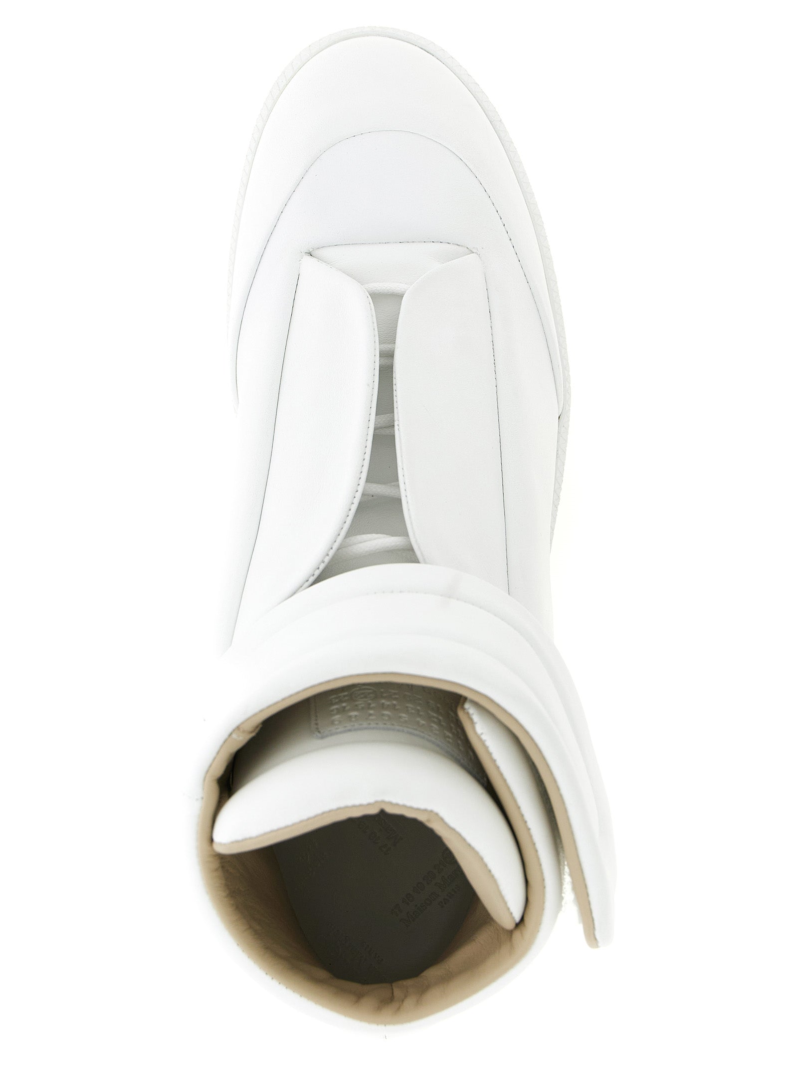 Maison Margiela White Calfskin High Top Men's Sneakers