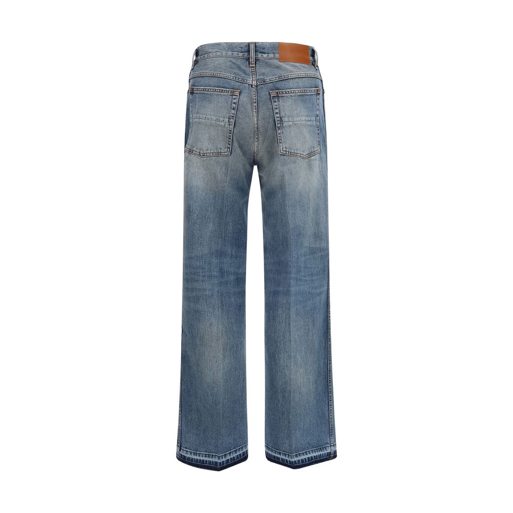 Amiri Blue Cotton Straight-Leg Men's Jeans