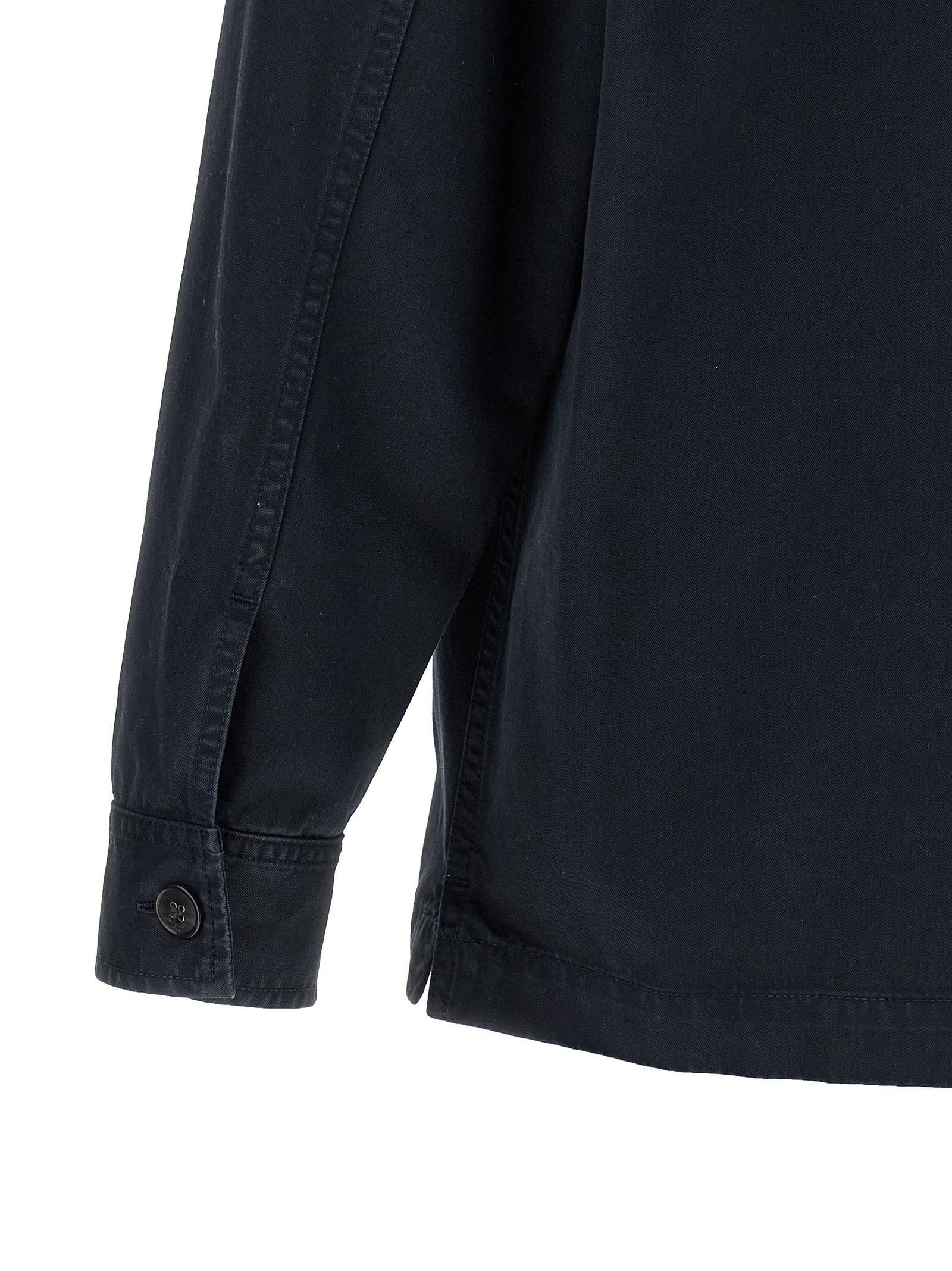 Saint Laurent Blue Cotton Men's Blouse