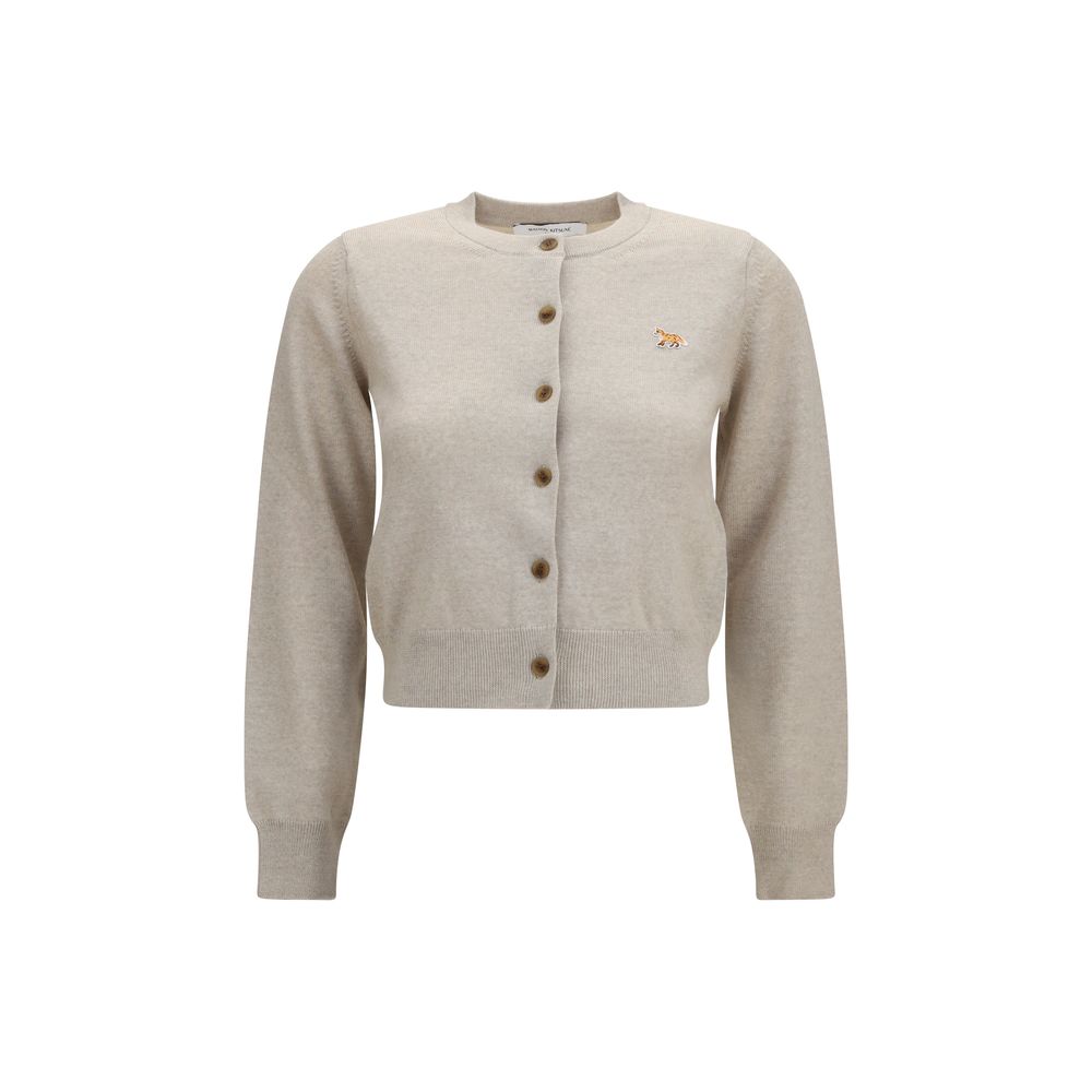Maison Kitsuné Beige Cotton Women's Cardigan