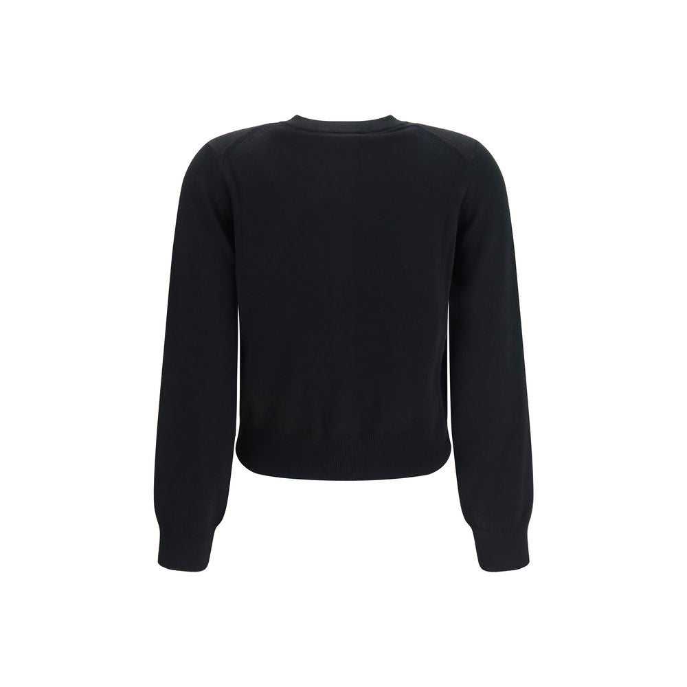 Maison Kitsuné Black Cotton Women's Cardigan