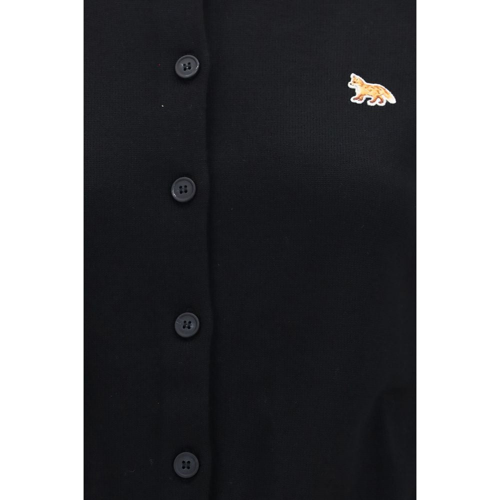 Maison Kitsuné Black Cotton Women's Cardigan