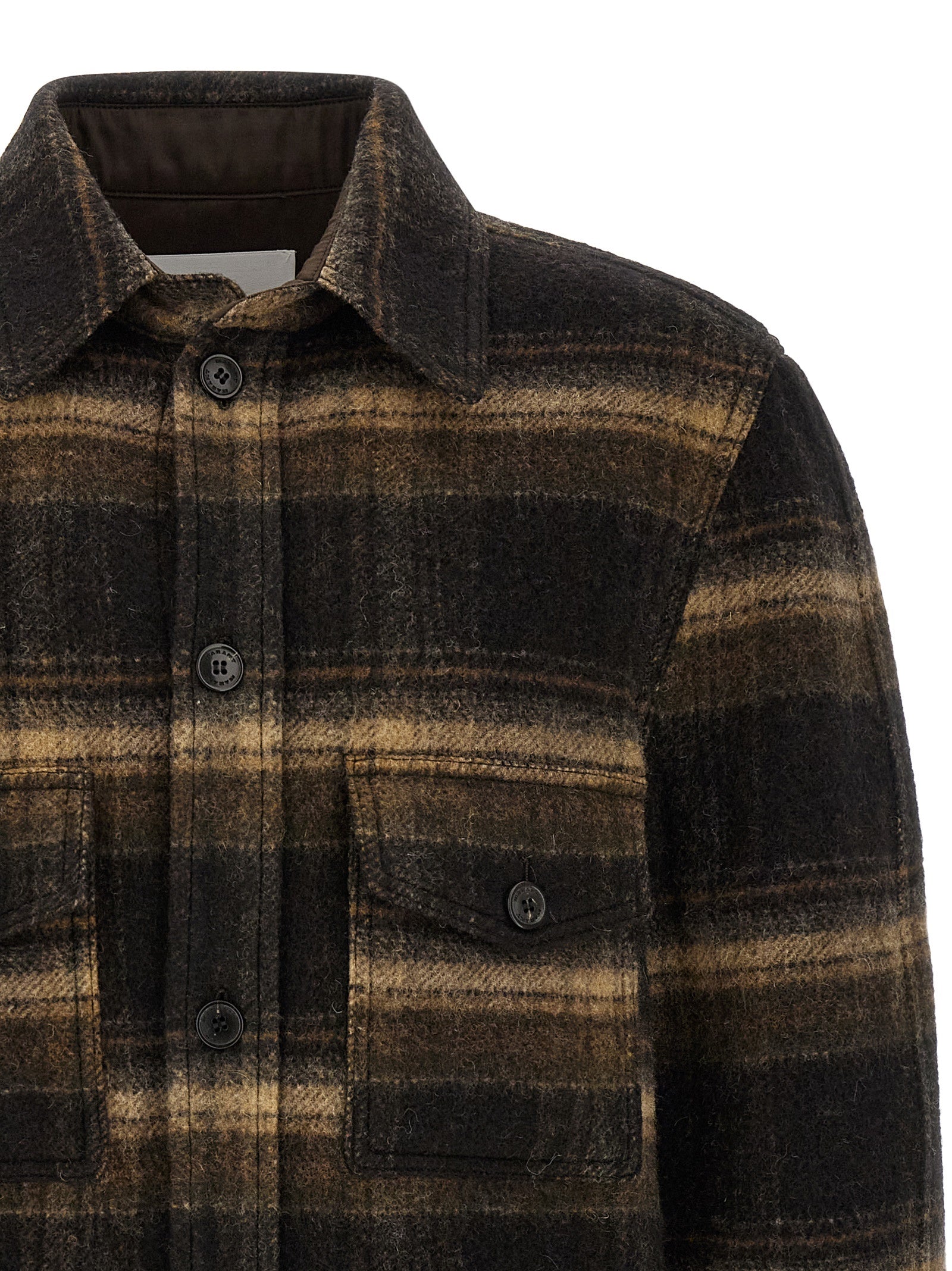 Isabel Marant Brown Wool Full-Length Men's Jacket