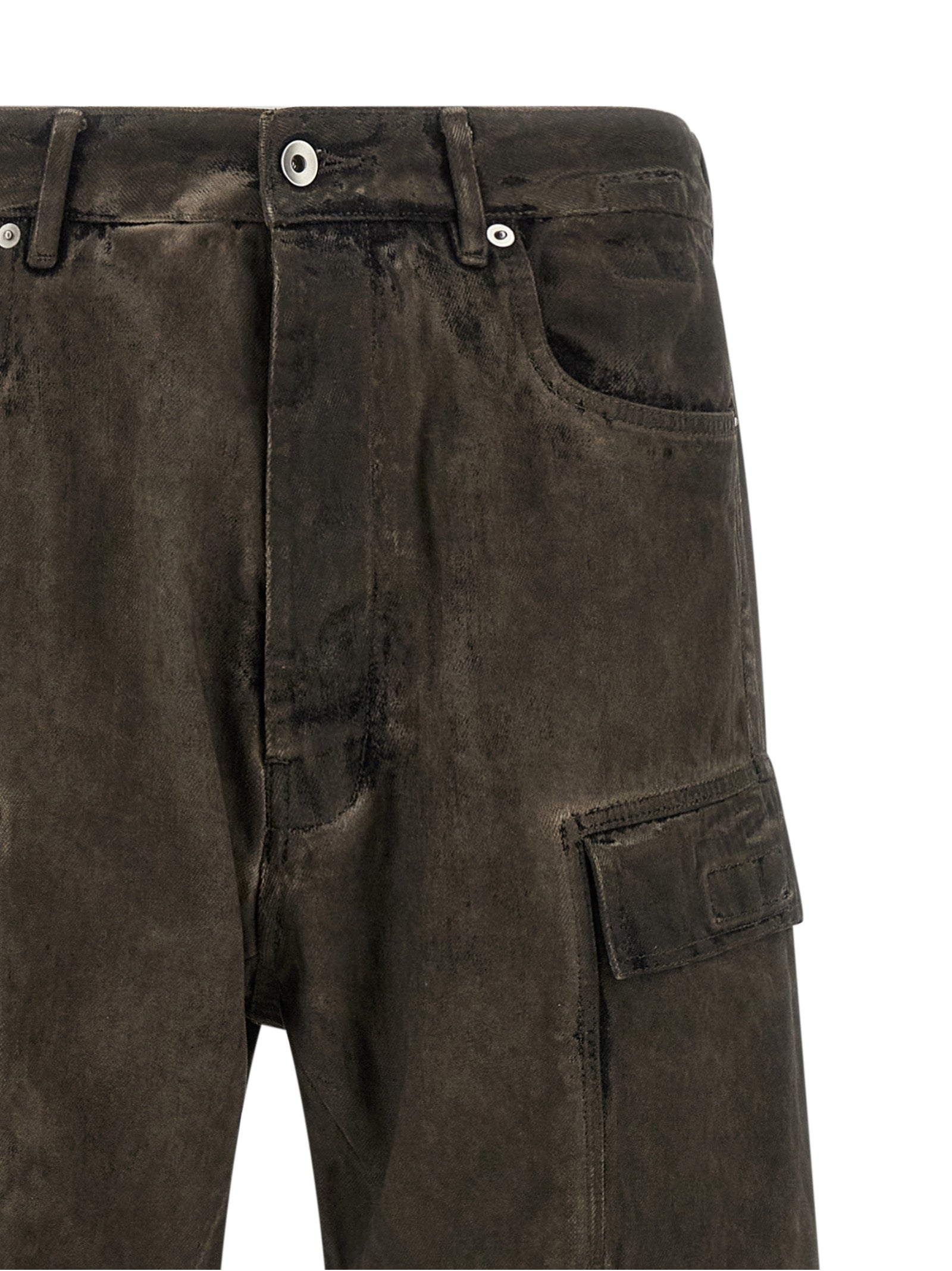 DRKSHDW Gray Cotton Cargo Men's Pants
