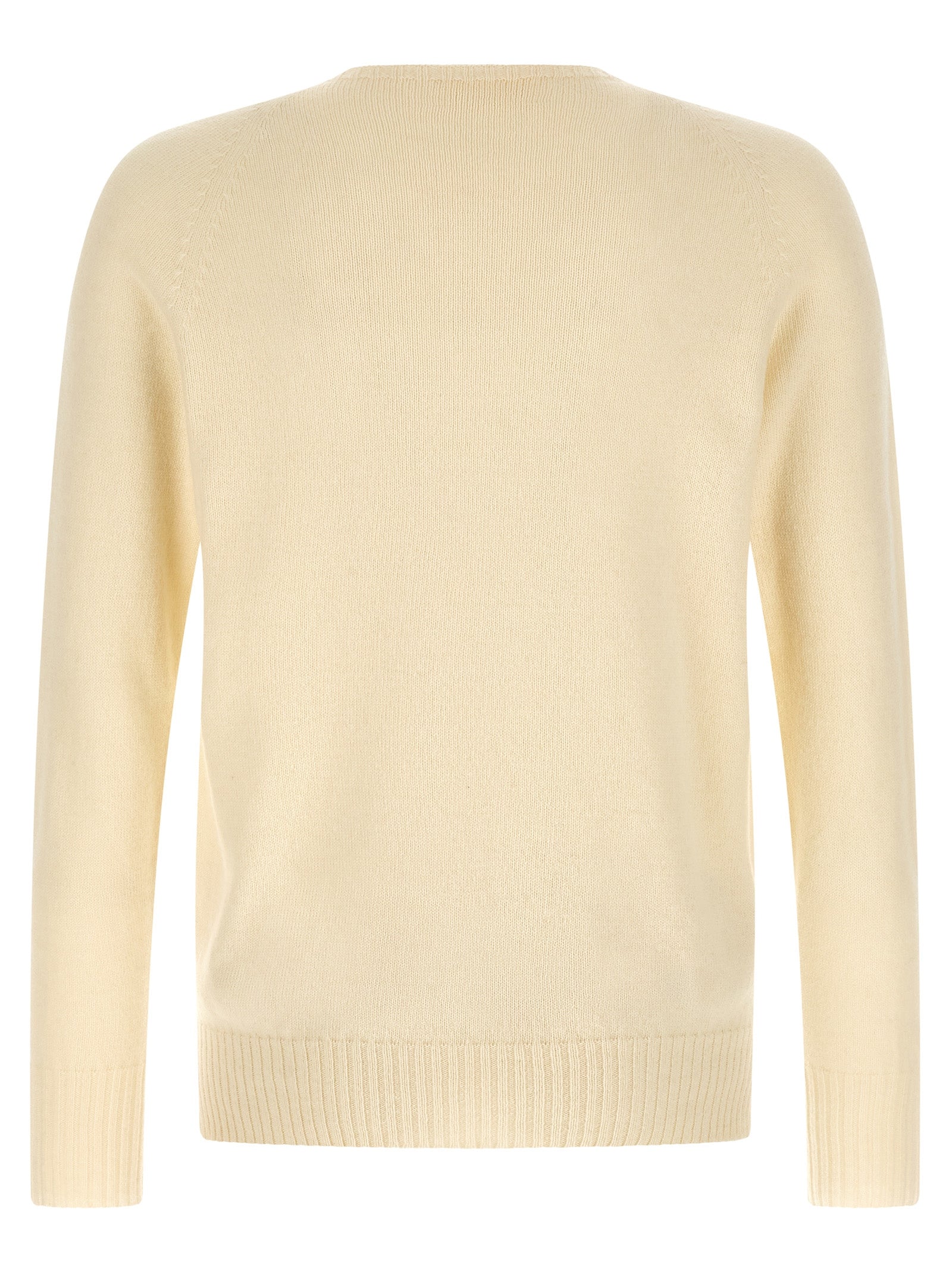 MA'RY'YA White Cashmere Men's Cardigan