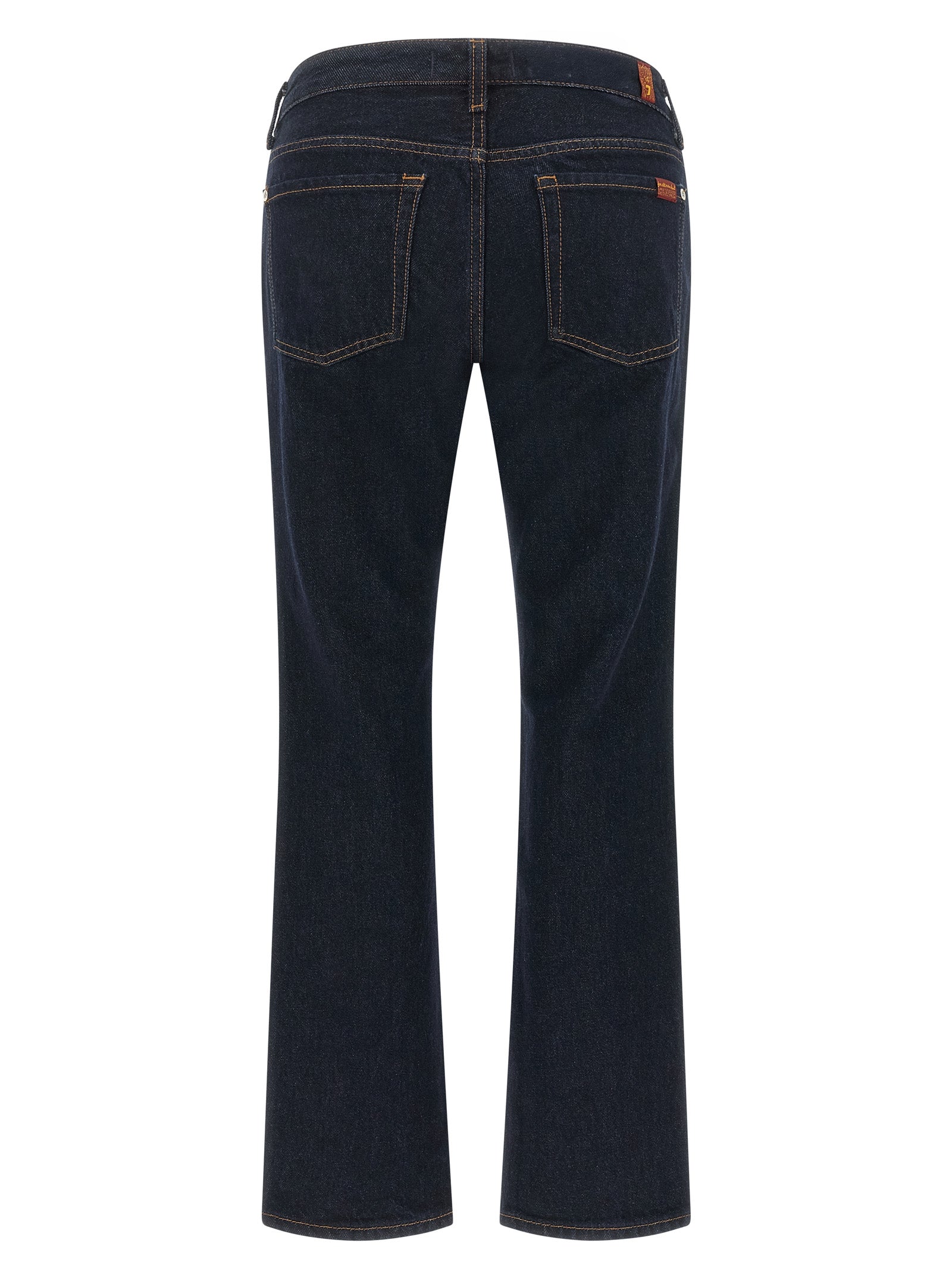7 For All Mankind Blue Cotton Bootcut Women's Jeans