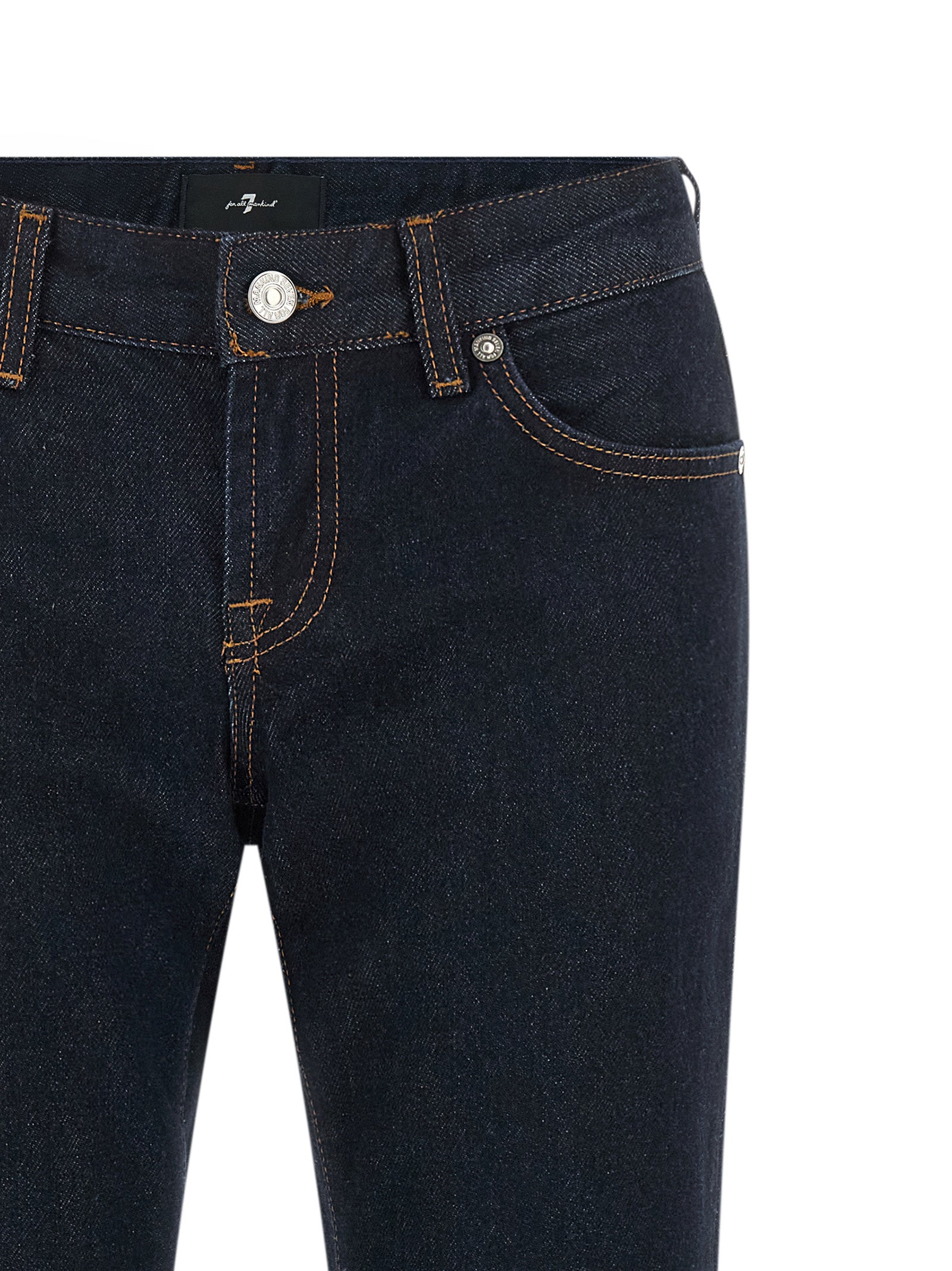 7 For All Mankind Blue Cotton Bootcut Women's Jeans