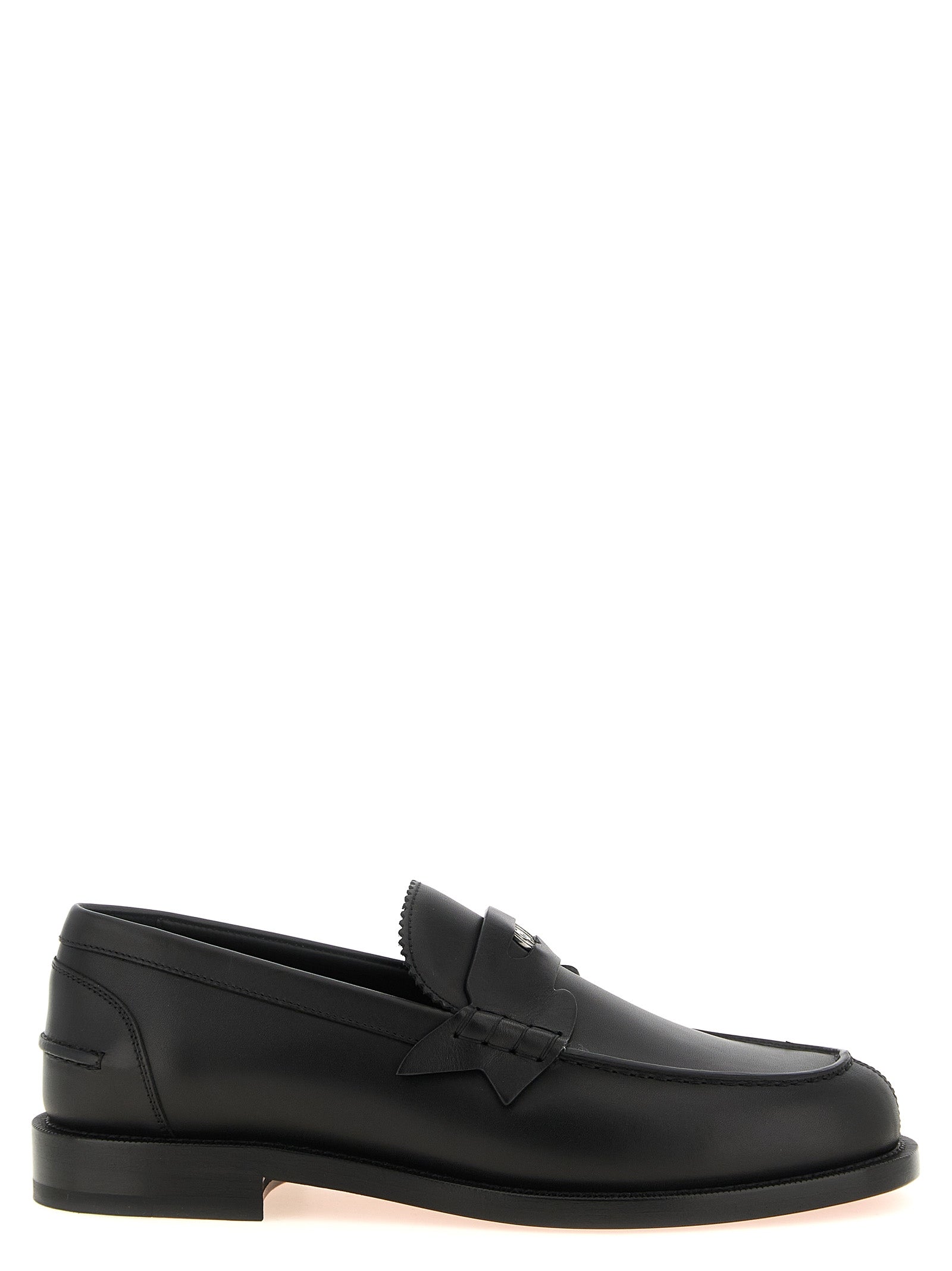 Christian Louboutin Black Calfskin Slip-On Men's Loafers