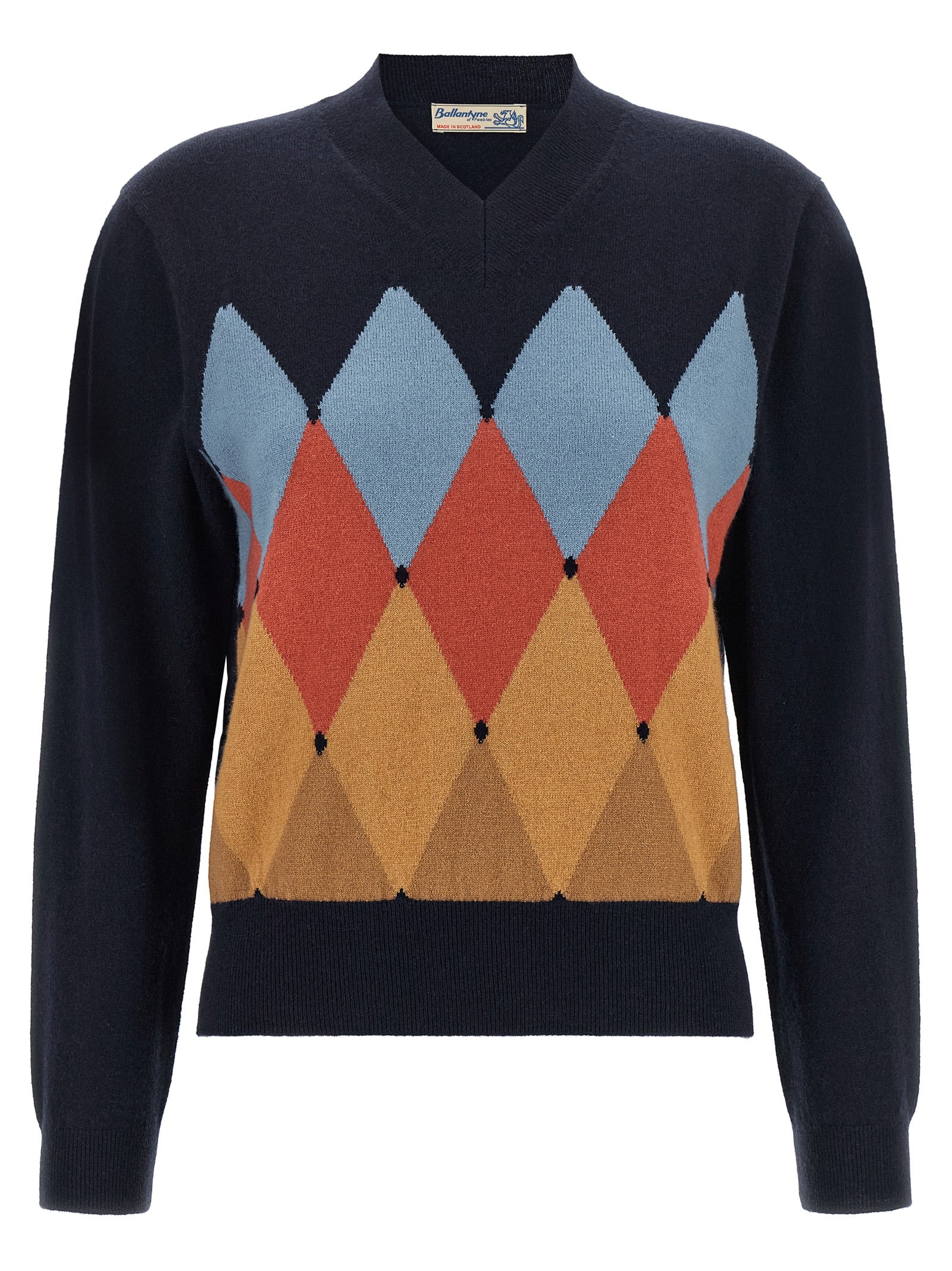 Ballantyne Blue Cashmere Women's Cardigan