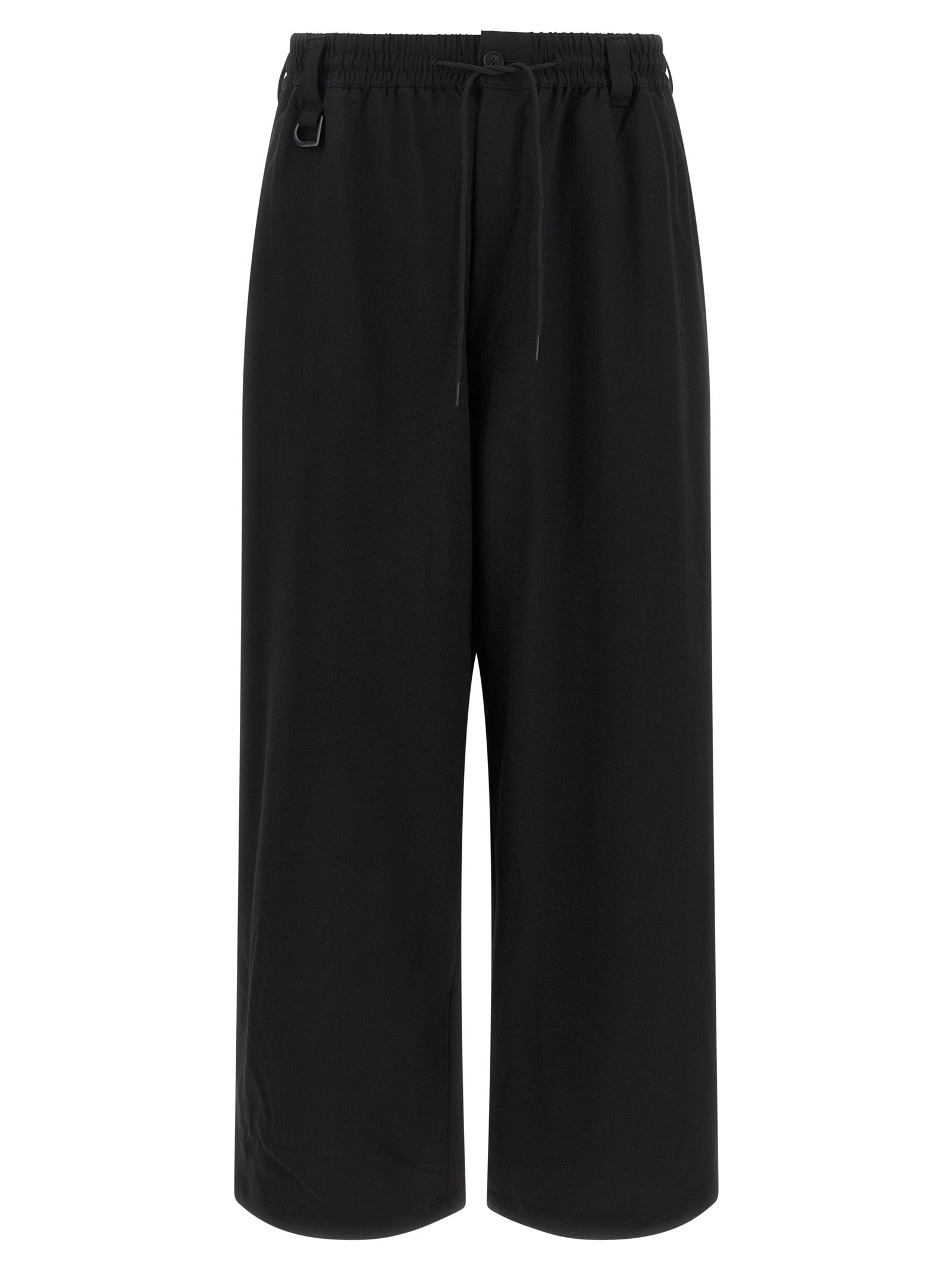 Y-3 Black Wool Casual Men's Pants