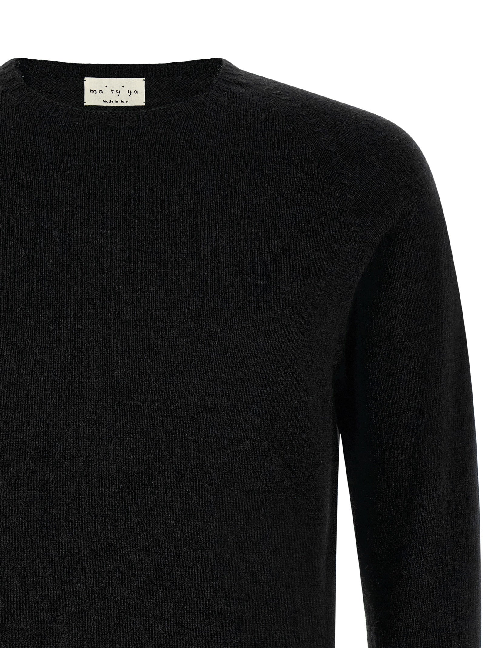 MA'RY'YA Black Cashmere Men's Cardigan