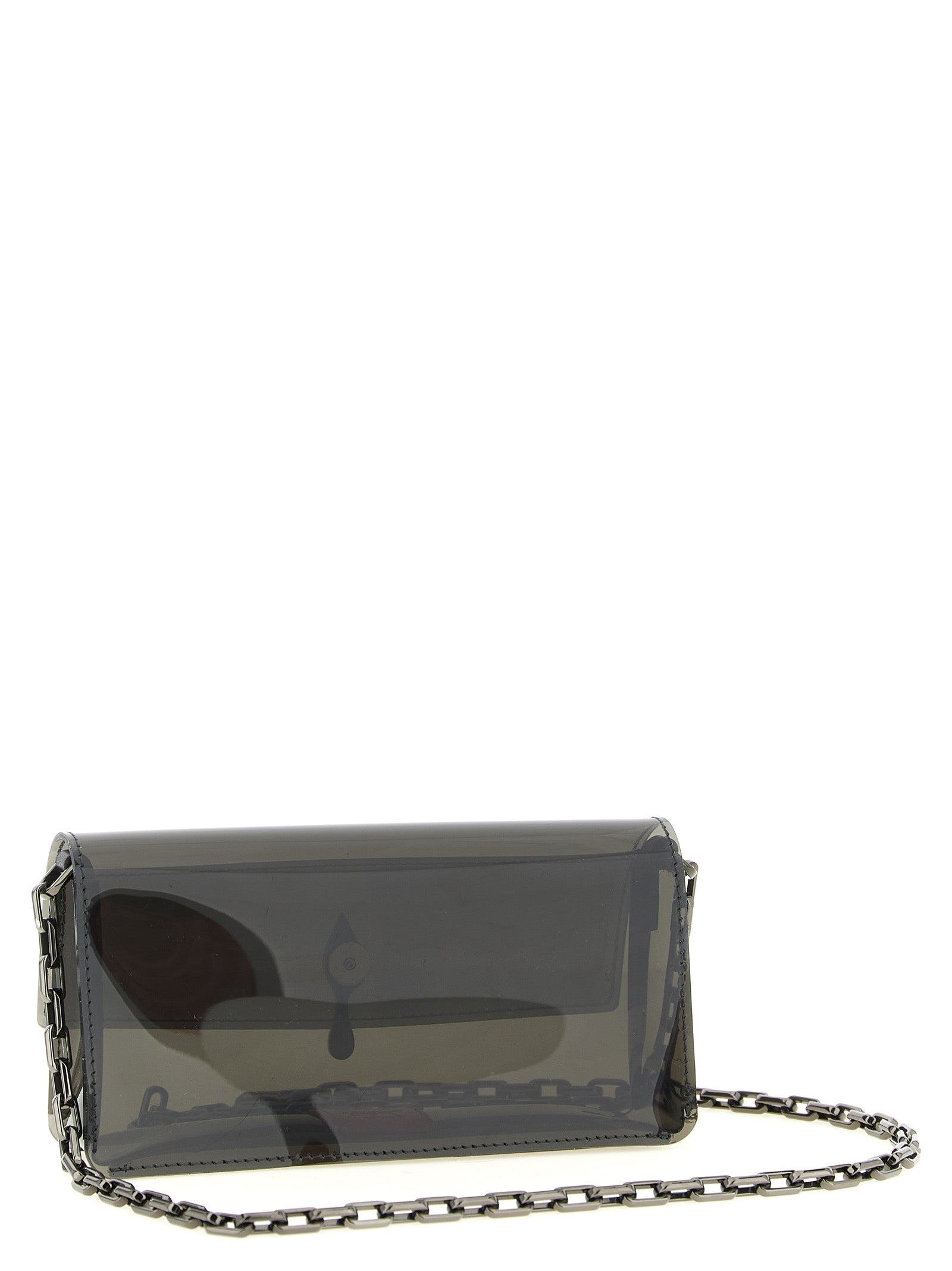 Christian Louboutin Black Pvc Clutch Women's Bag