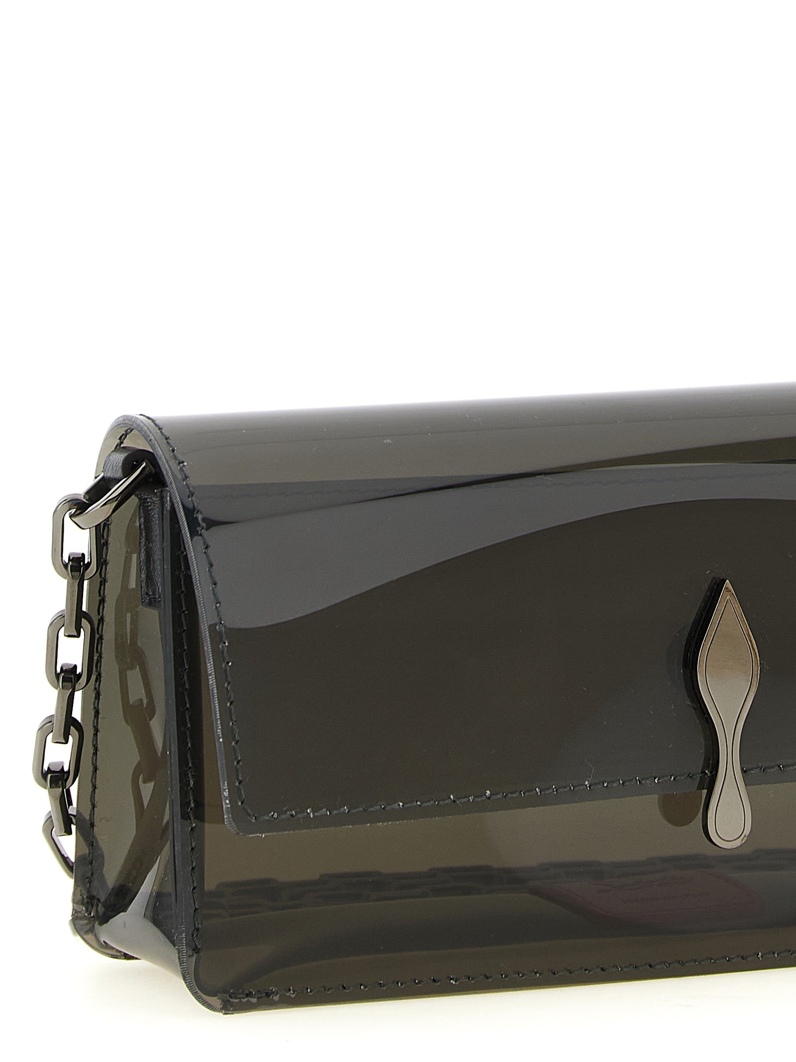 Christian Louboutin Black Pvc Clutch Women's Bag