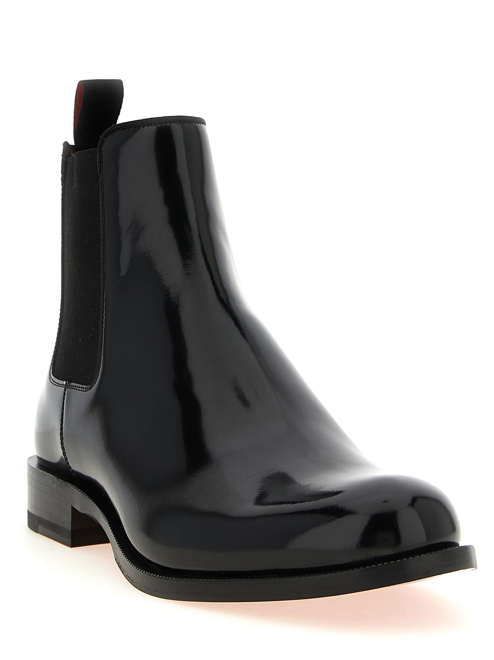 Christian Louboutin Black Calfskin Chelsea Men's Boots