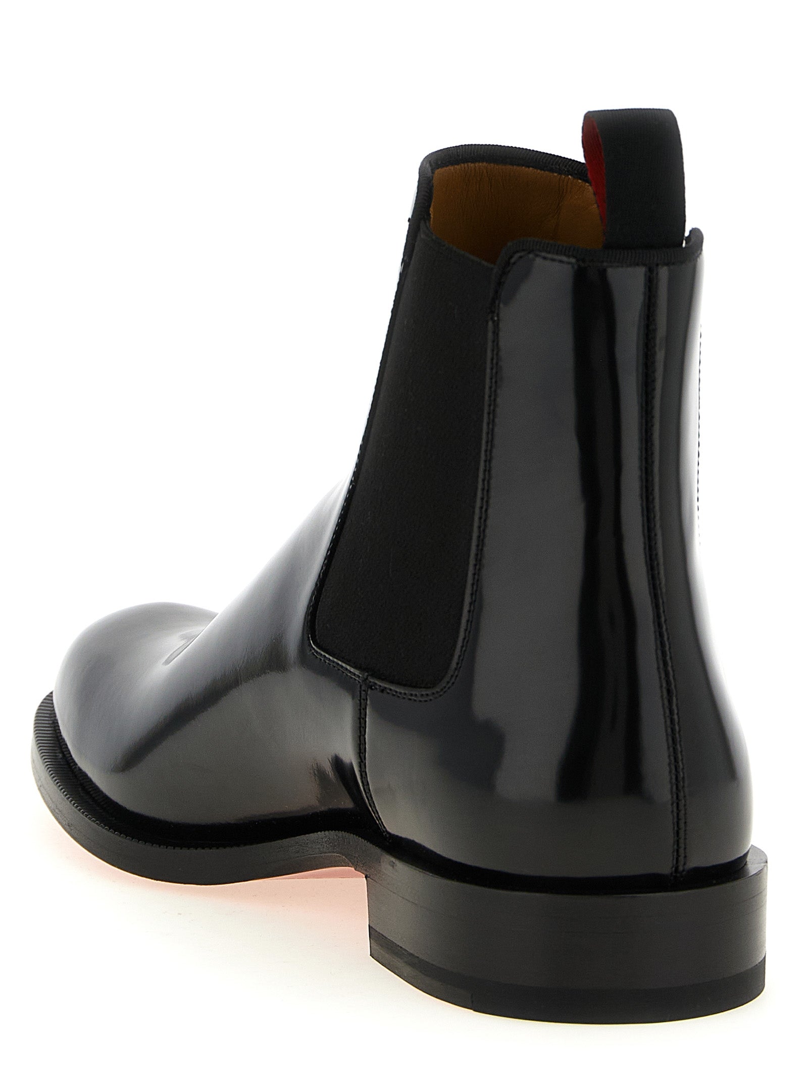 Christian Louboutin Black Calfskin Chelsea Men's Boots
