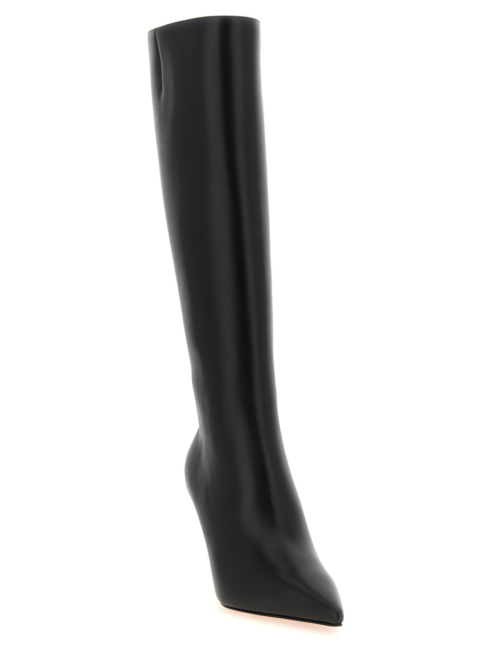 Christian Louboutin Black Calfskin Over The Women's Knee