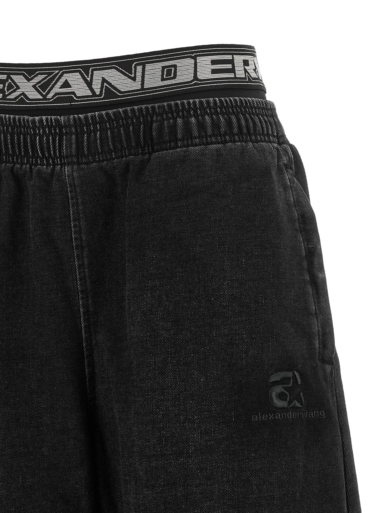 Alexander Wang Black Cotton Relaxed Fit Women's Jeans