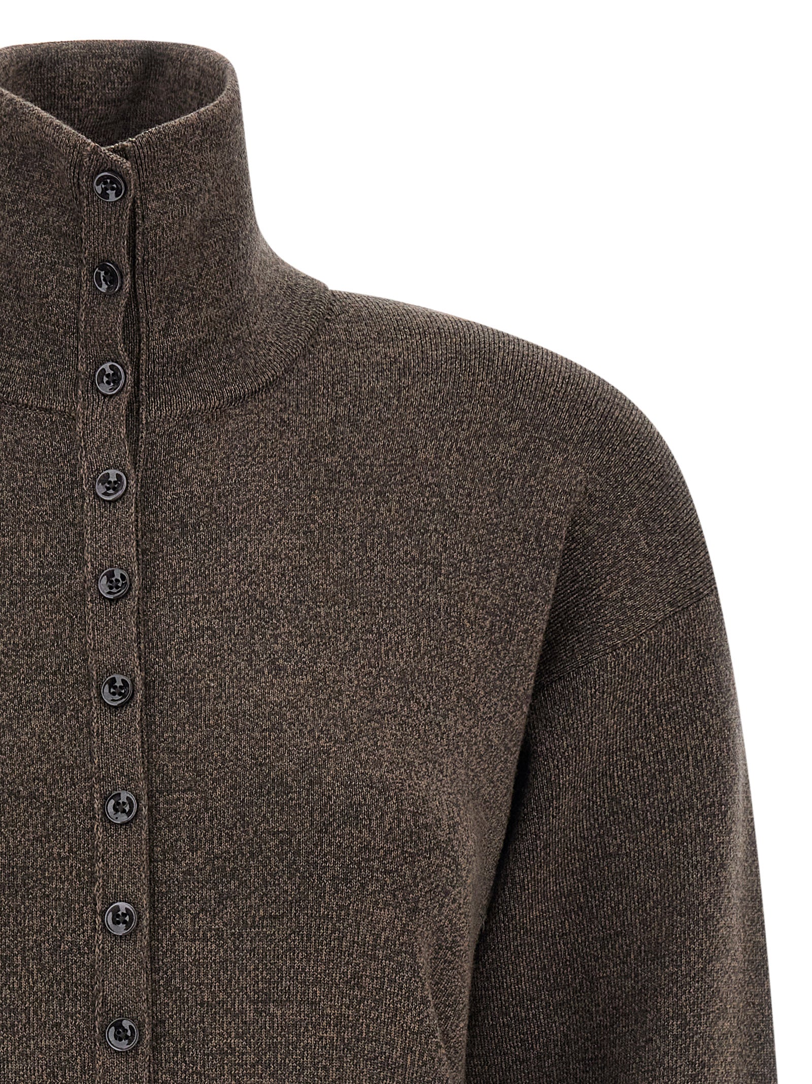 Lemaire Brown Wool Women's Cardigan