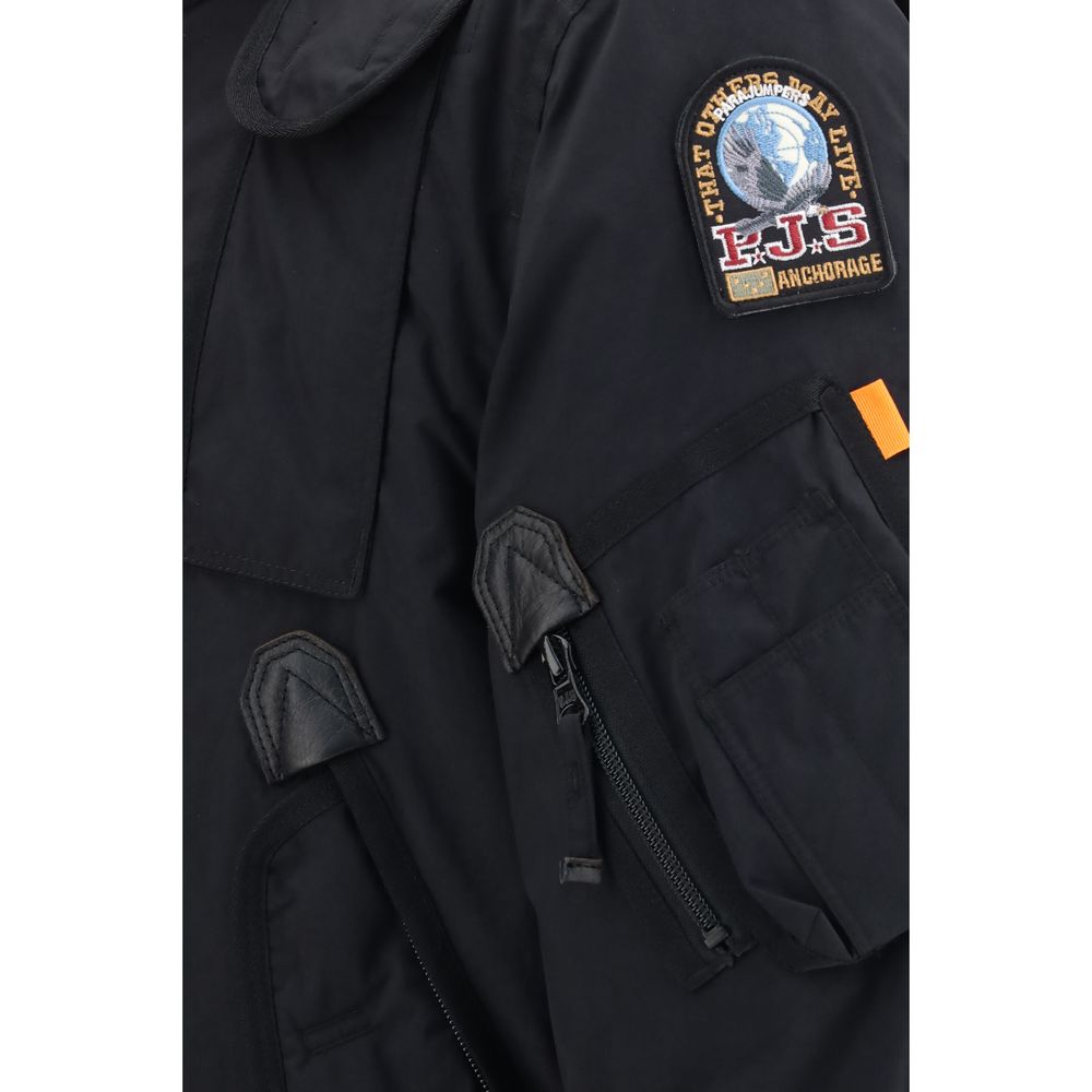 Parajumpers Black Polyamide Men's Bomber