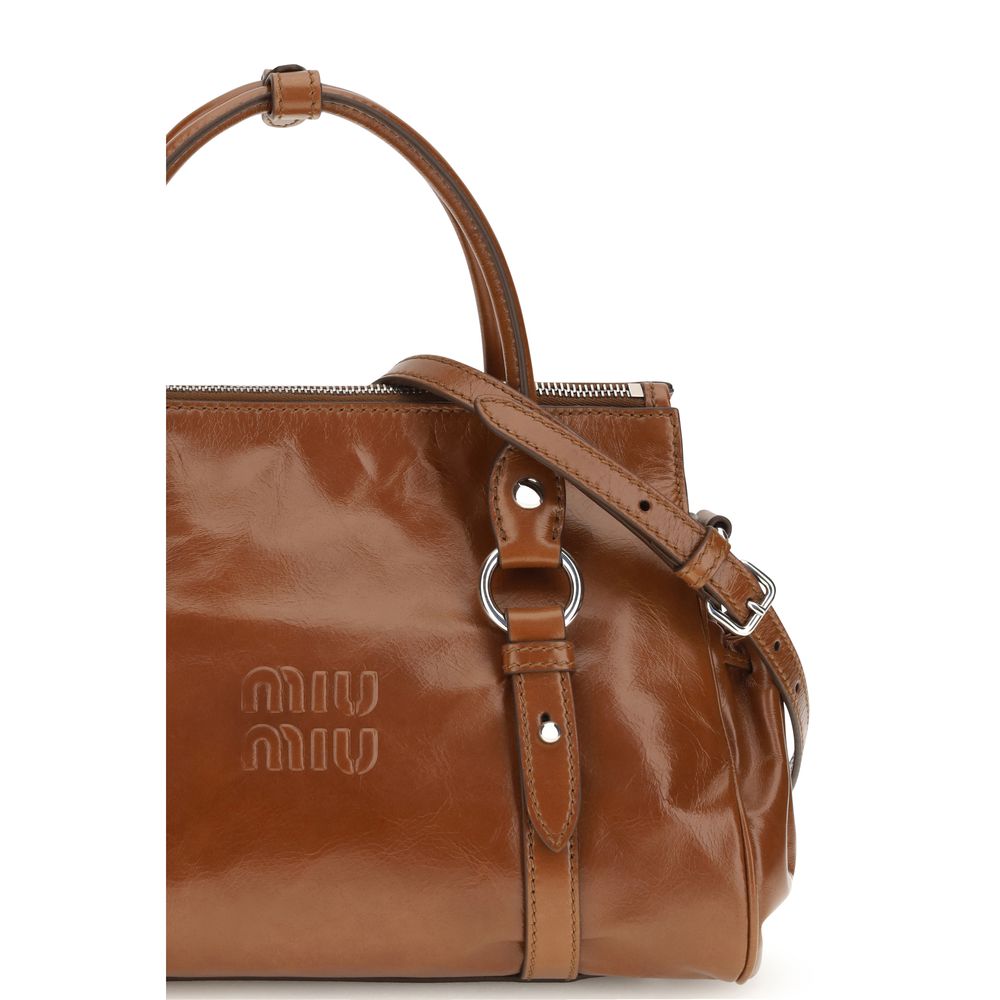 Miu Miu Brown Calf Leather Bos Taurus Women's Handbag