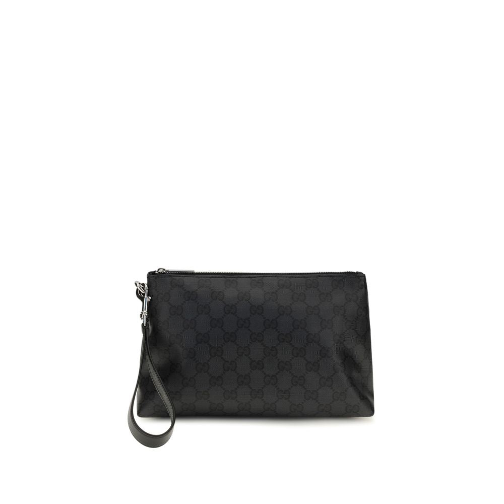 Gucci Black Fabric Shoulder Men's Bag