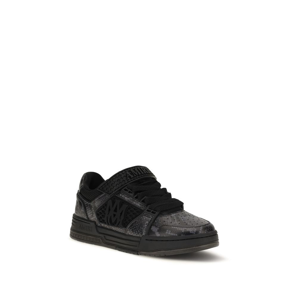 Amiri Black Calf Leather Bos Taurus Athletic Men's Sneakers