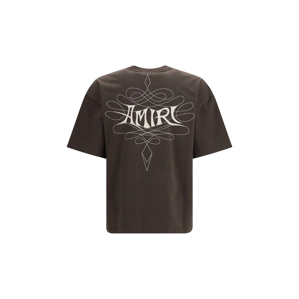 Amiri Brown Cotton Men's T-Shirt