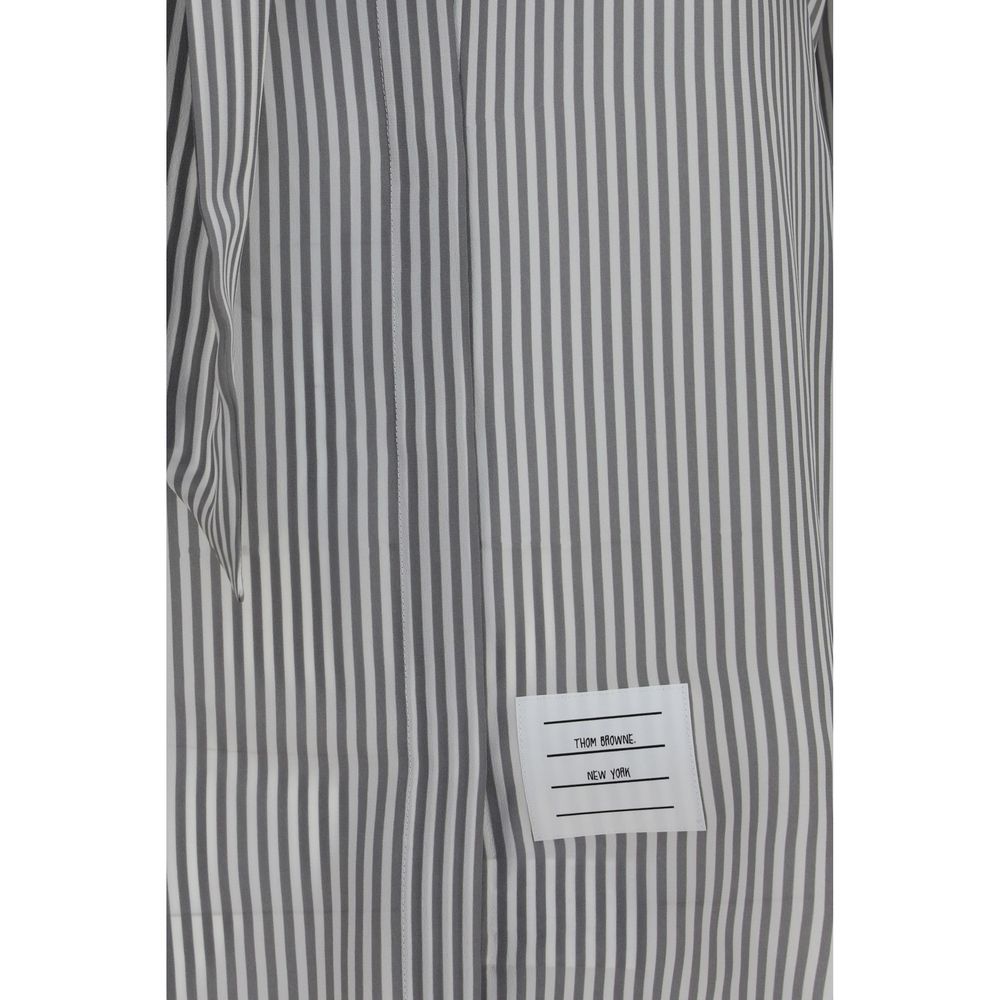 Thom Browne Gray Silk Pattern Women's Shirt