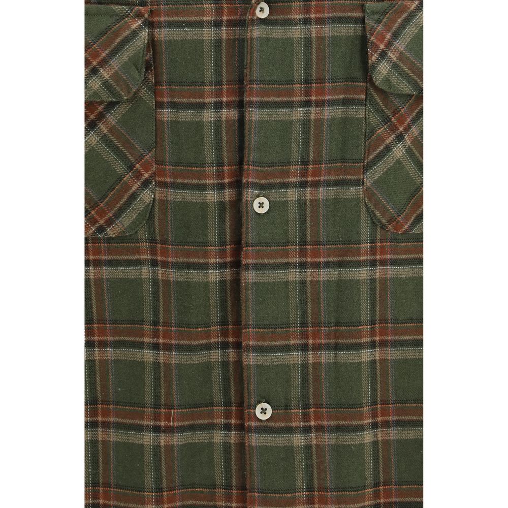 FOUND Bicolor Cotton Pattern Men's Shirt