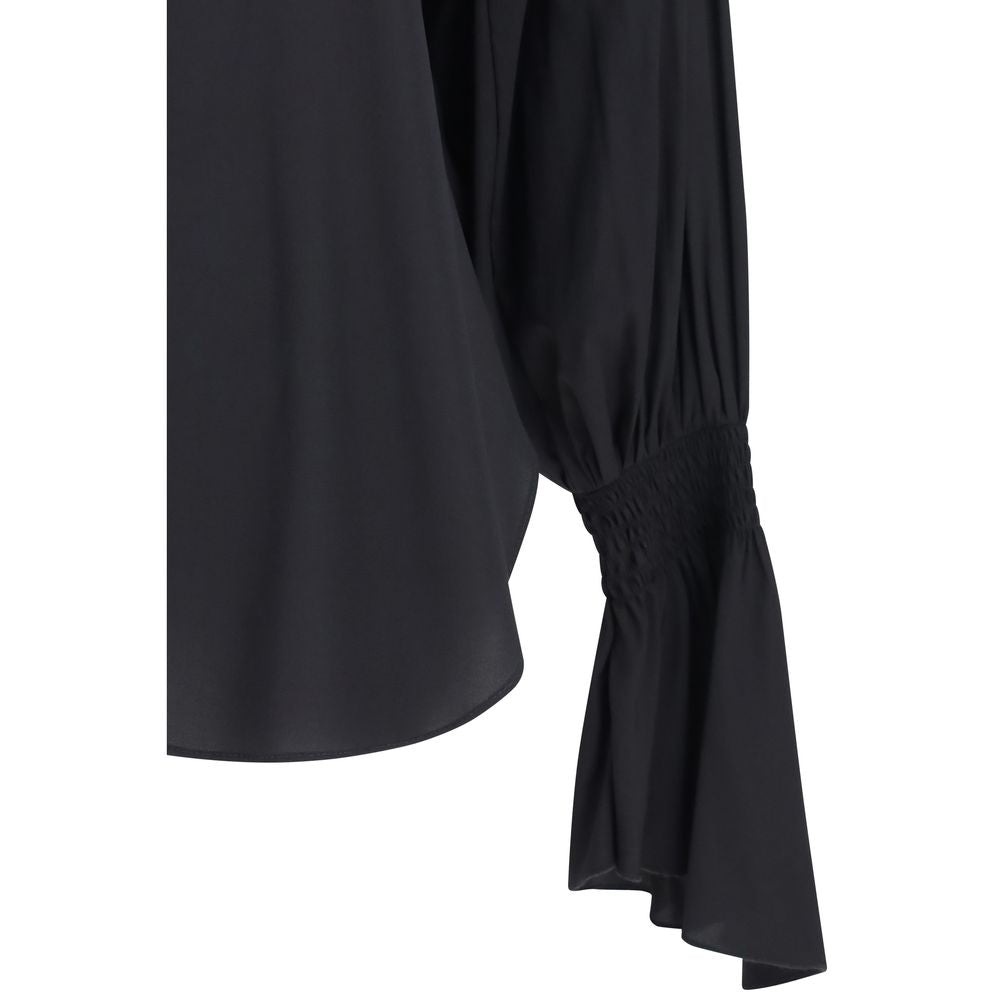 Ella Black Silk Women's Blouse
