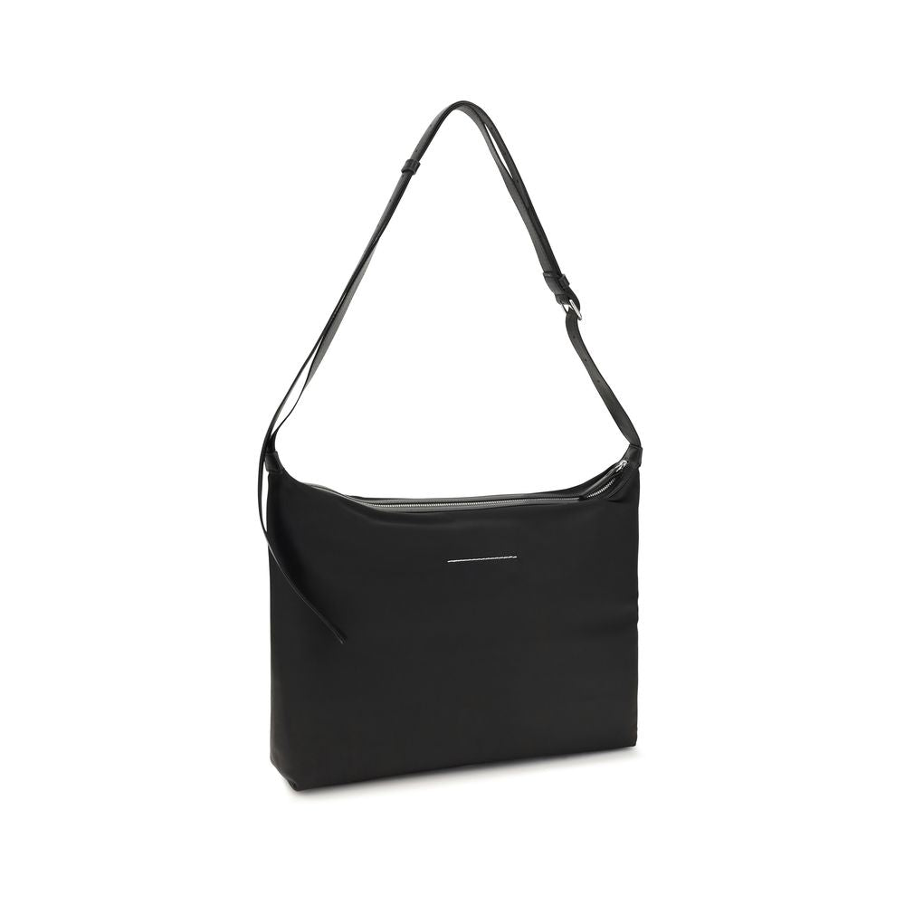 MM6 Black Polyamide Shoulder Men's Bag