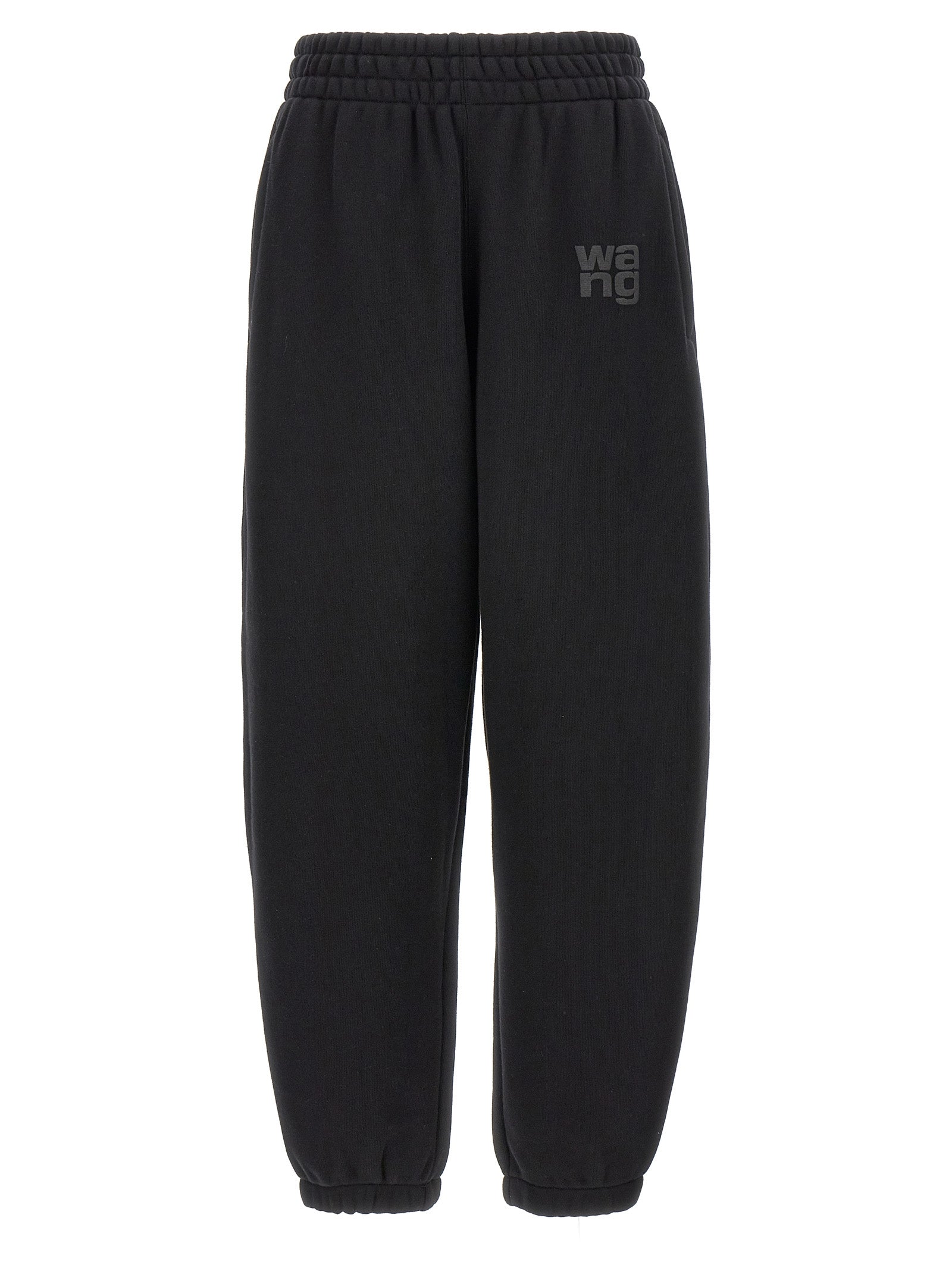 T BY ALEXANDER WANG Black Cotton Joggers (Workout Women's Pants)