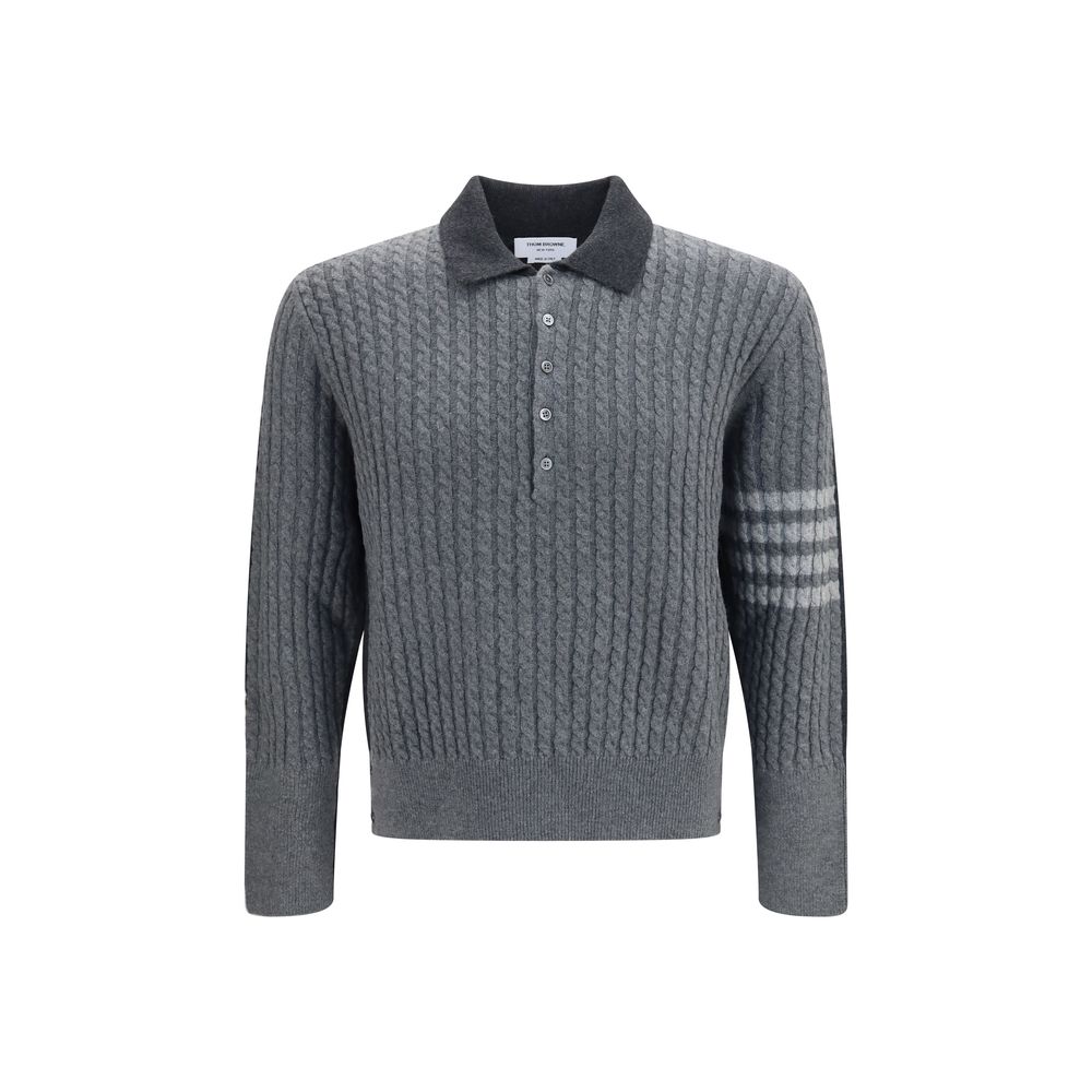 Thom Browne Gray Wool Oves Aries Men's Sweatshirt