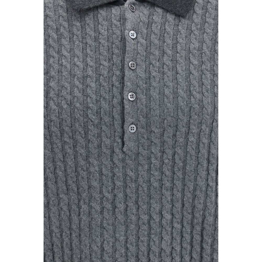 Thom Browne Gray Wool Oves Aries Men's Sweatshirt