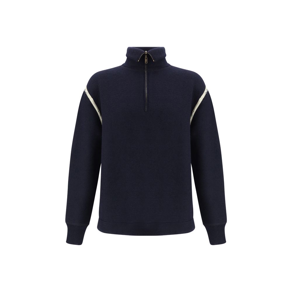 Maison Margiela Blue Wool Oves Aries Men's Sweatshirt
