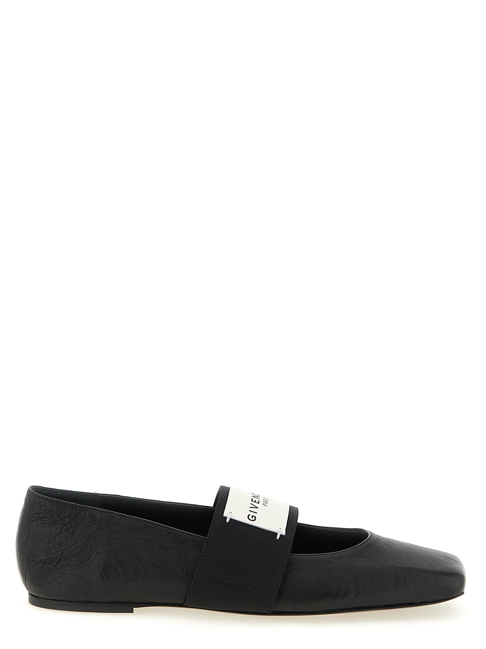 Givenchy Black Lamb Leather Ballet Women's Flats